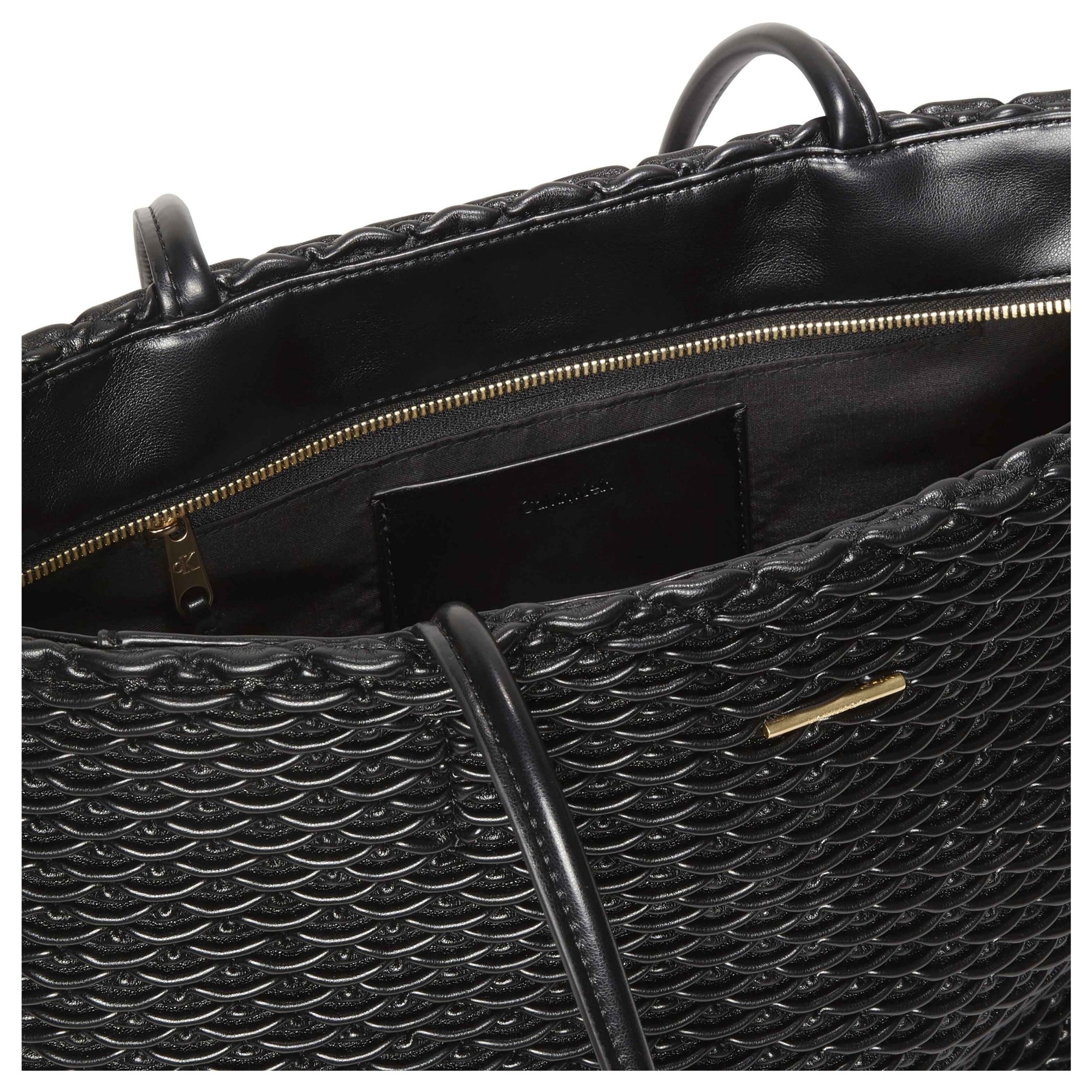 CALVIN KLEIN Pirkinių krepšys moterims, Juoda, pleated tote 3