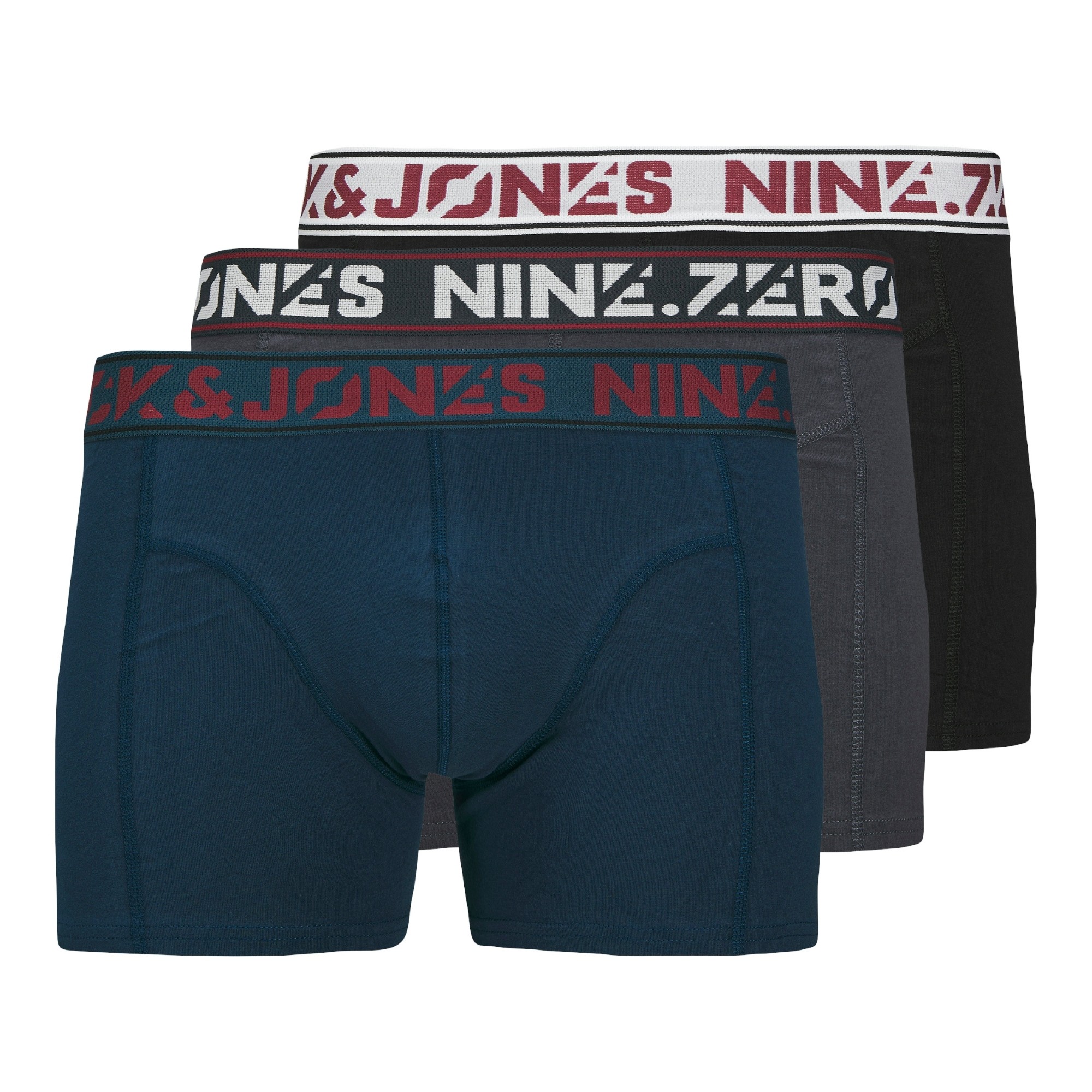 JACK & JONES Ilginti apatiniai vyrams, Marga, Solid trunks 3 pack 1