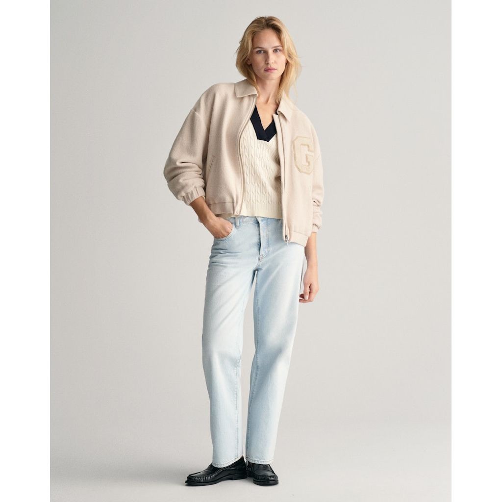 GANT Tiesūs džinsai moterims, Mėlyna, STRAIGHT RIGID JEANS 5