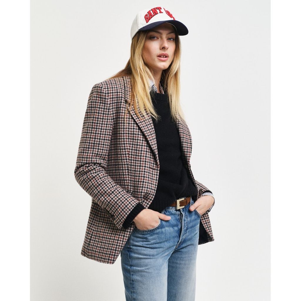 GANT Švarkas moterims, Marga, Reg houndstooth blazer 4