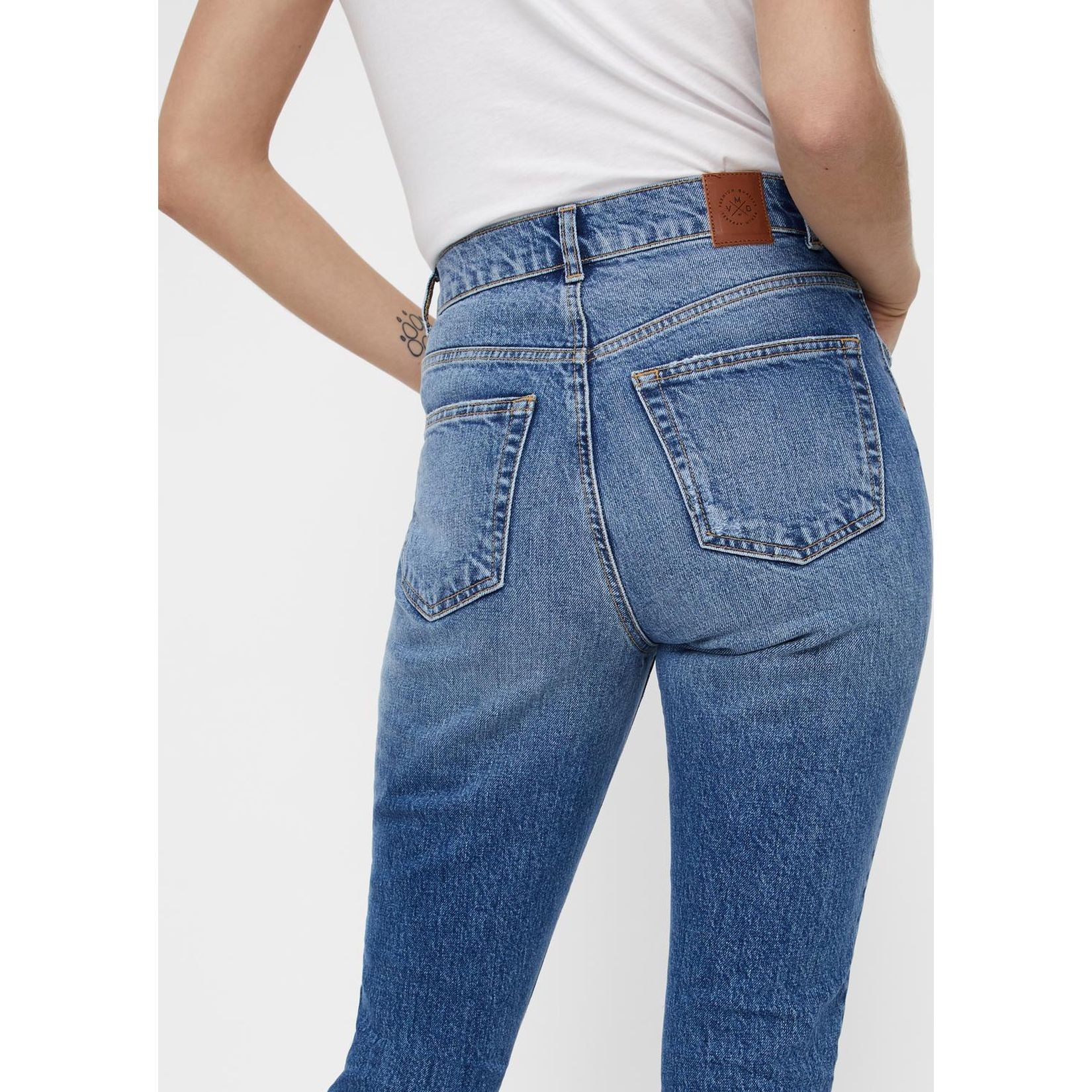 VERO MODA Slim džinsai moterims, Mėlyna, VMSELENA HR SLIM 7