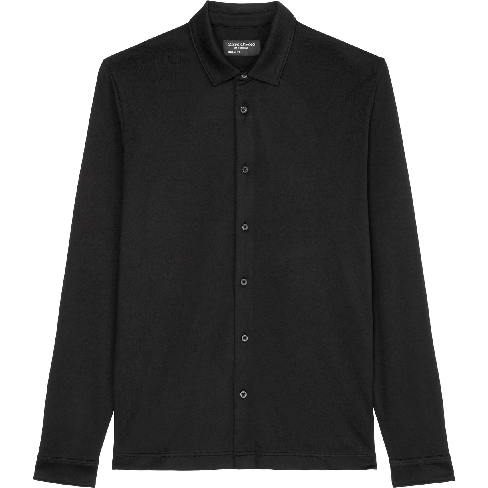 MARC O'POLO Marškiniai ilgomis rankovėmis vyrams, Juoda, Shirts lon 430214455082 1