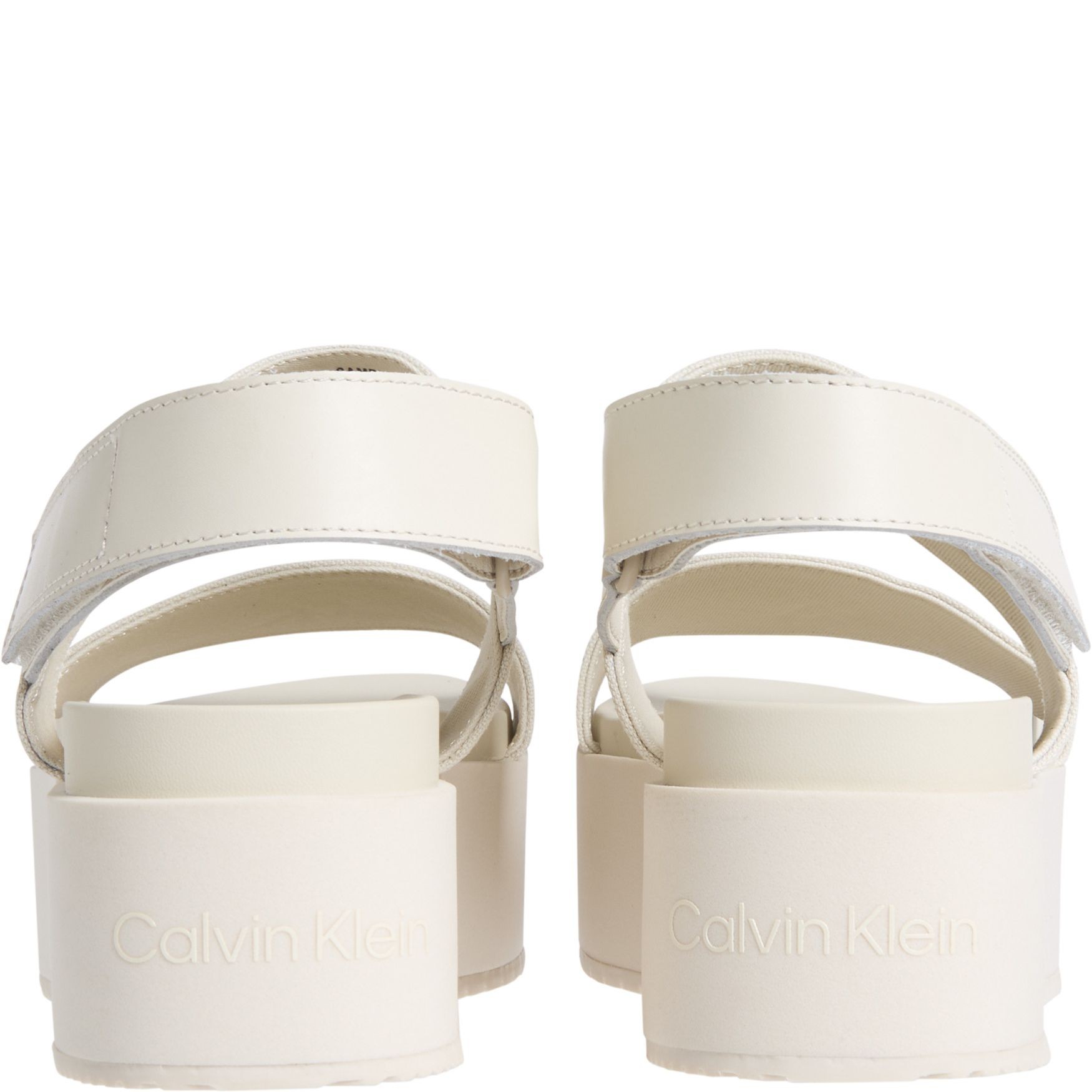 CALVIN KLEIN JEANS Basutės moterims, Smėlio, Flatform sandal 4