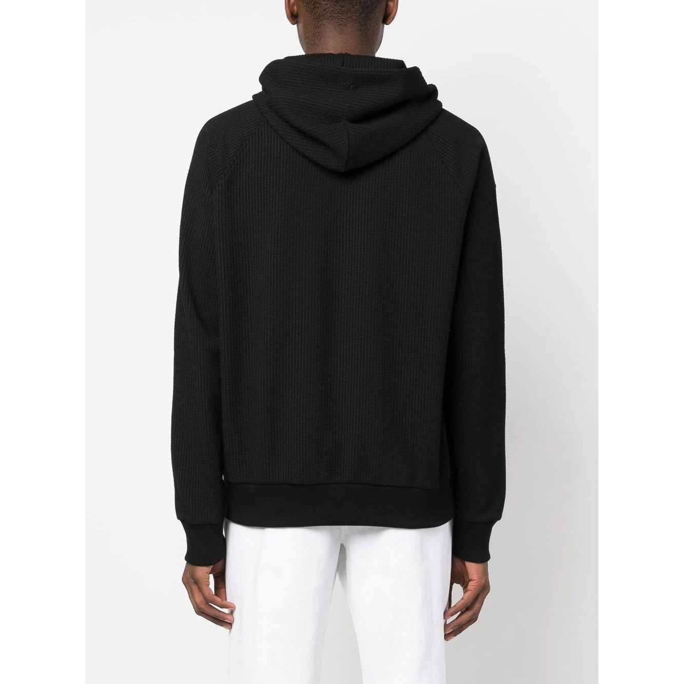 CALVIN KLEIN Džemperis vyrams, Juoda, Ottoman comfort hoodie 4