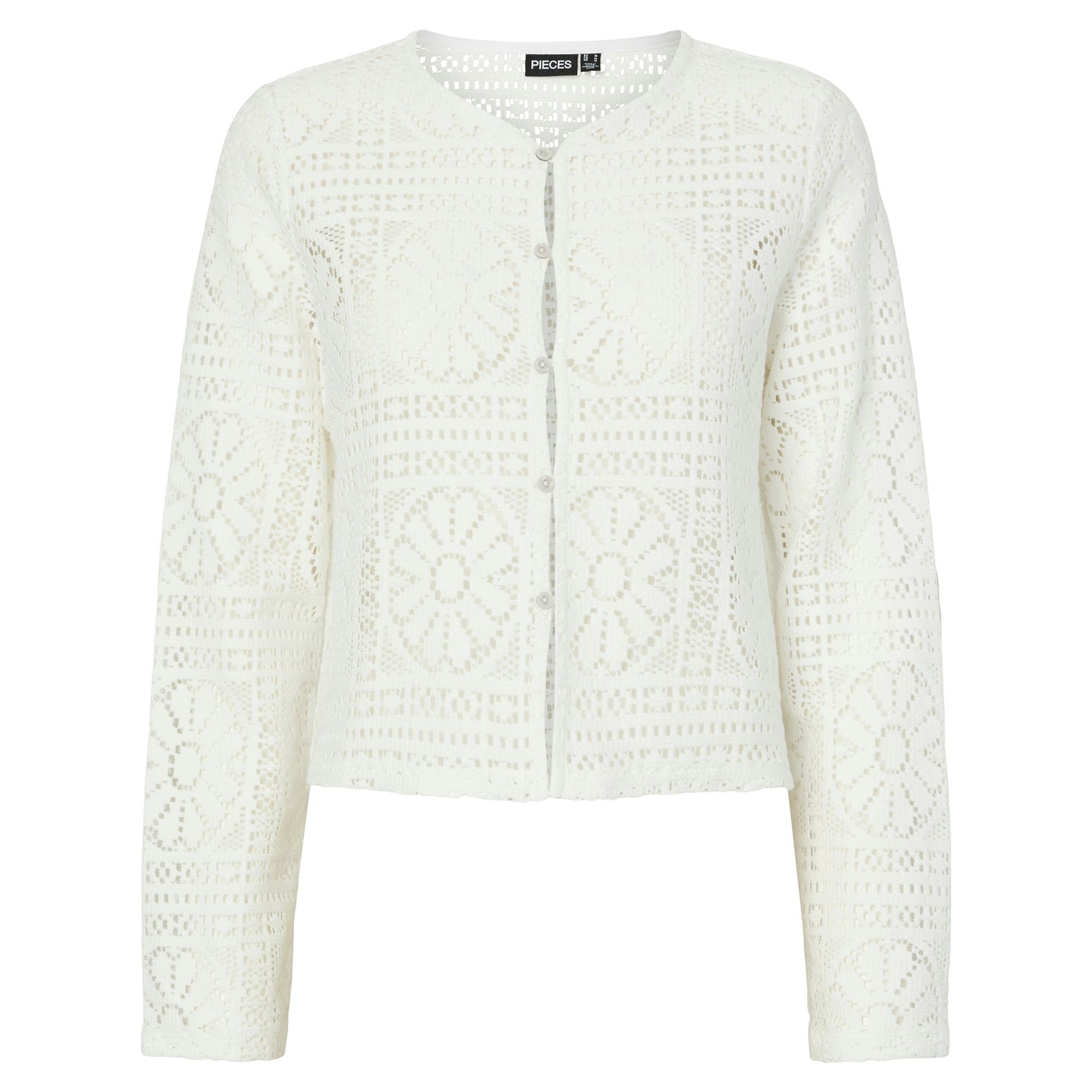 PIECES Kardiganas moterims, Balta, Bonnie 1
