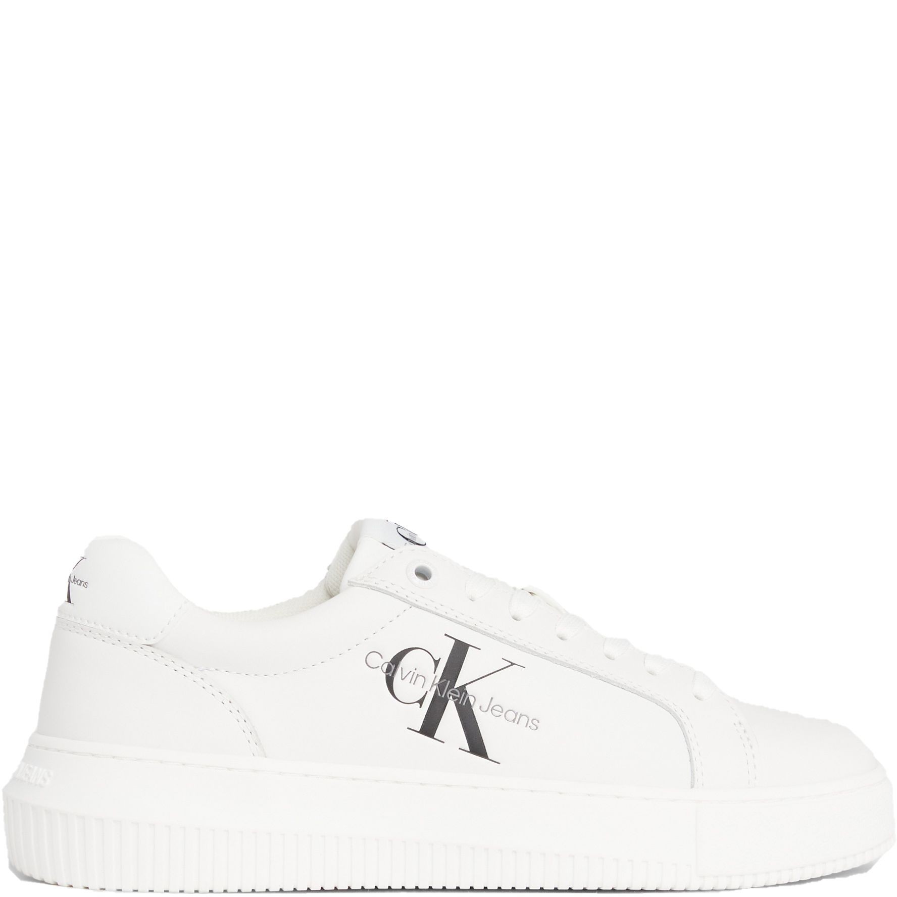 CALVIN KLEIN JEANS Sportiniai bateliai moterims, Balta, Chunky cupsole mono sport shoe 2