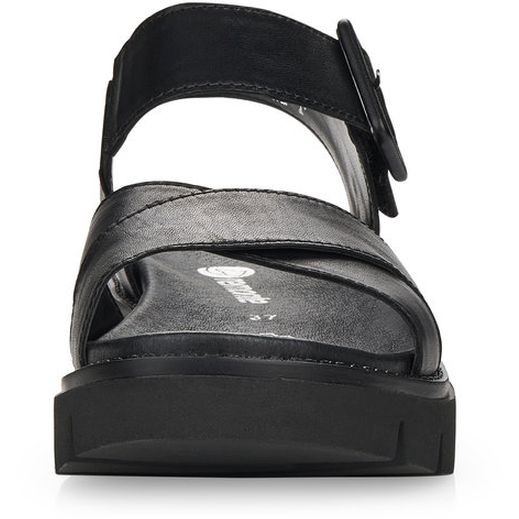 REMONTE Basutės moterims, Juoda, SANDALS 6