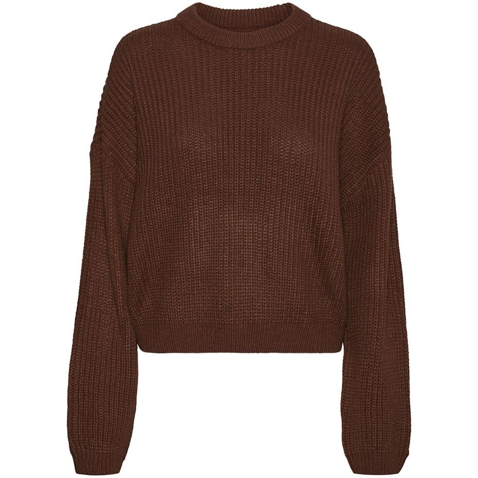 NOISY MAY Megztinis moterims, Ruda, NMTIMMY L/S O-NECK KN 1