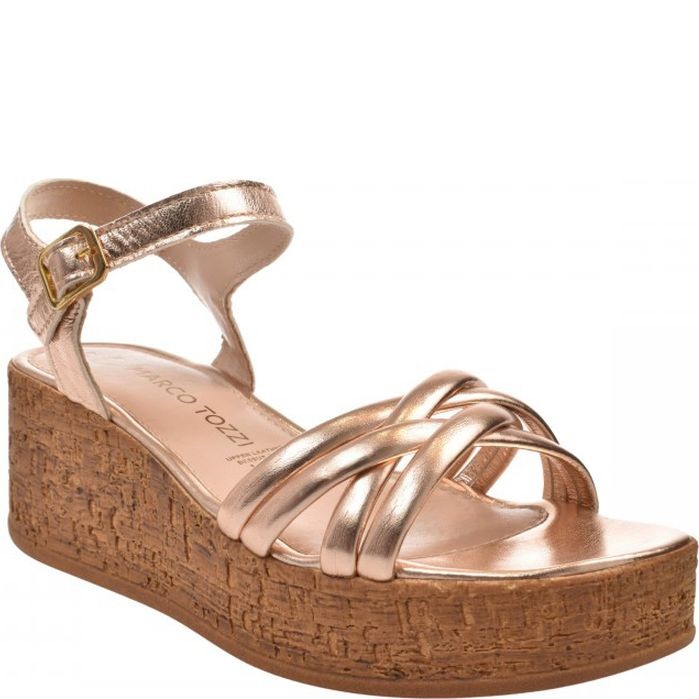 MARCO TOZZI Basutės moterims, Rožinė, SANDALS 1