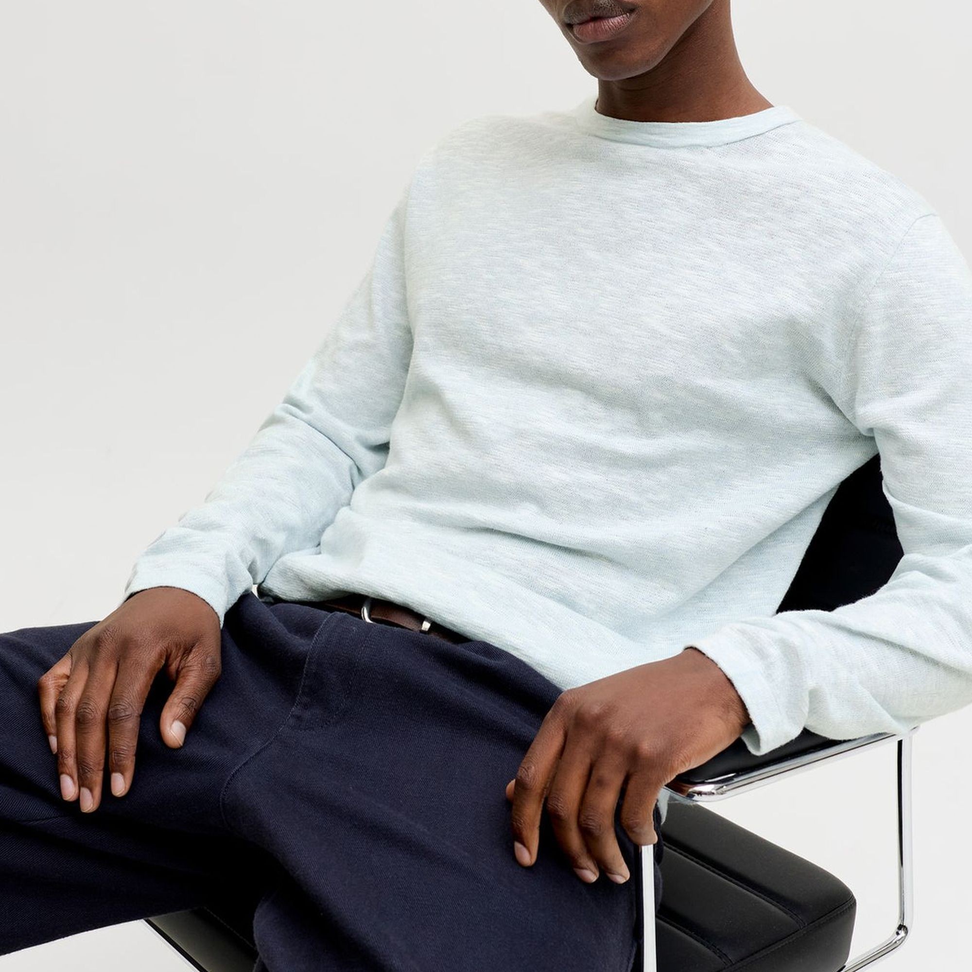 JACK & JONES Megztinis vyrams, Mėlyna, Summer knit 3