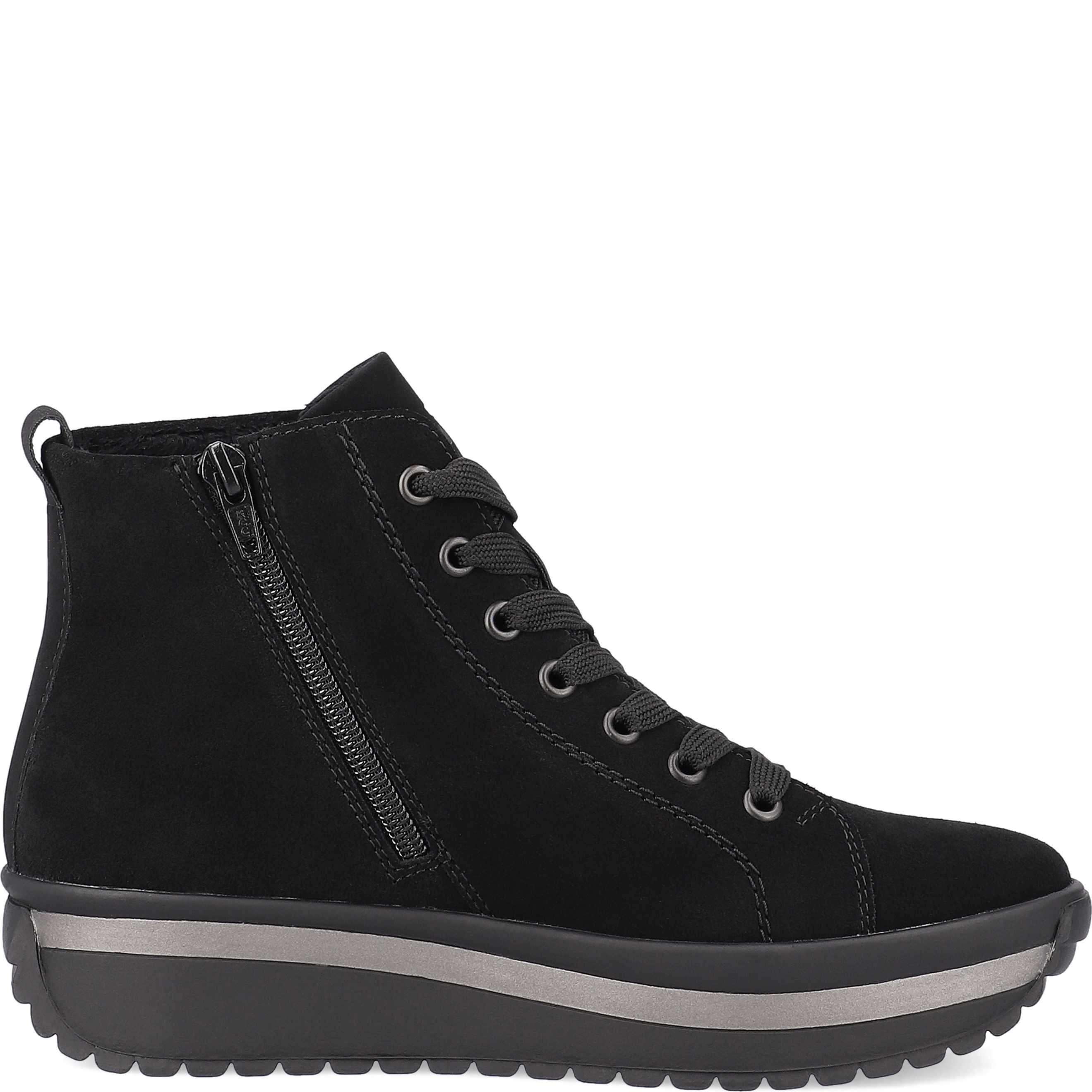 RIEKER Aulinukai moterims, Juoda, BOOTIES 3