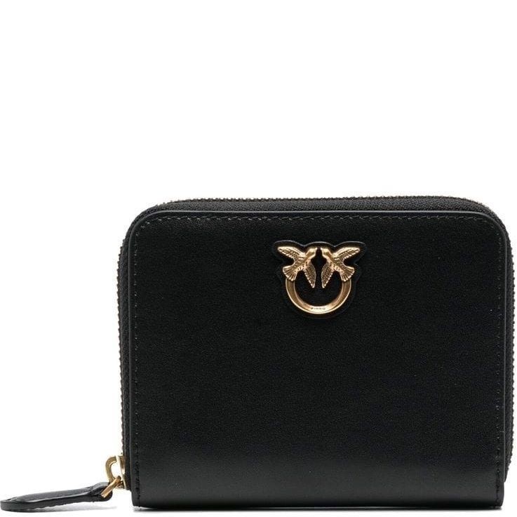 PINKO Piniginė moterims, Juoda, Taylor zip around wallet 1