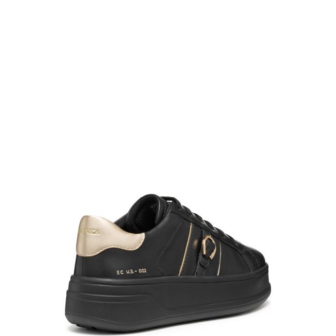 GEOX Laisvalaikio bateliai moterims, Juoda, Spherica ecub Leisure 3