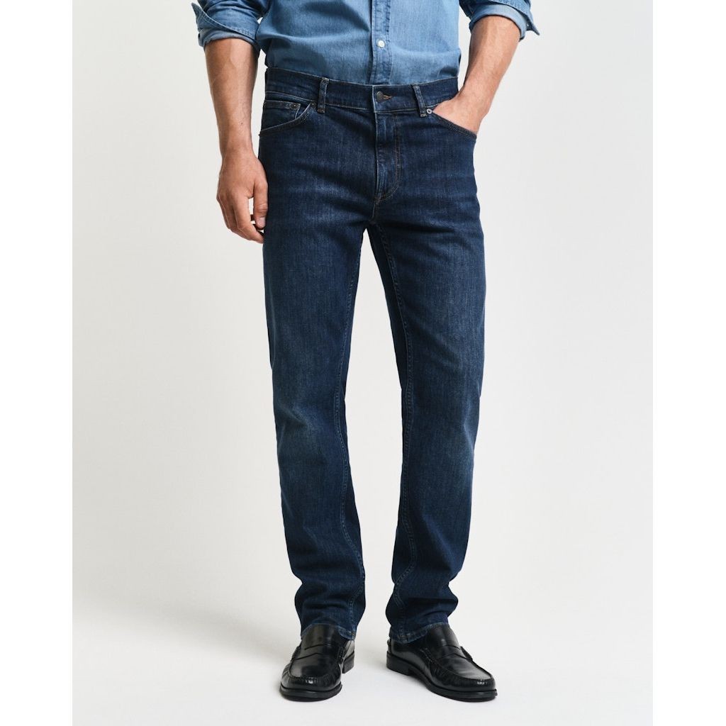 GANT Regular džinsai vyrams, Mėlyna, Regular Gant jeans 4