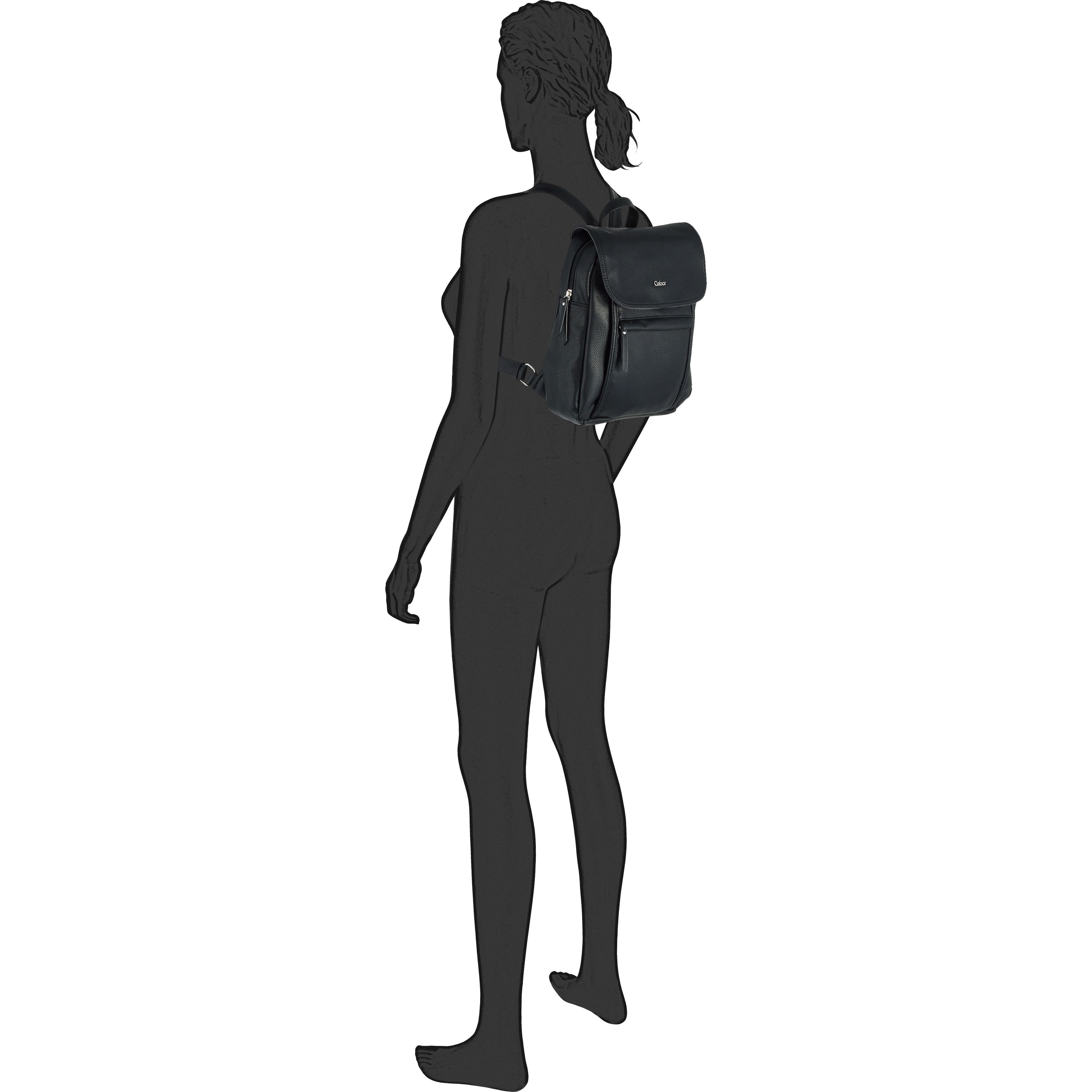 GABOR Kuprinė moterims, Juoda, Mina backpack 2