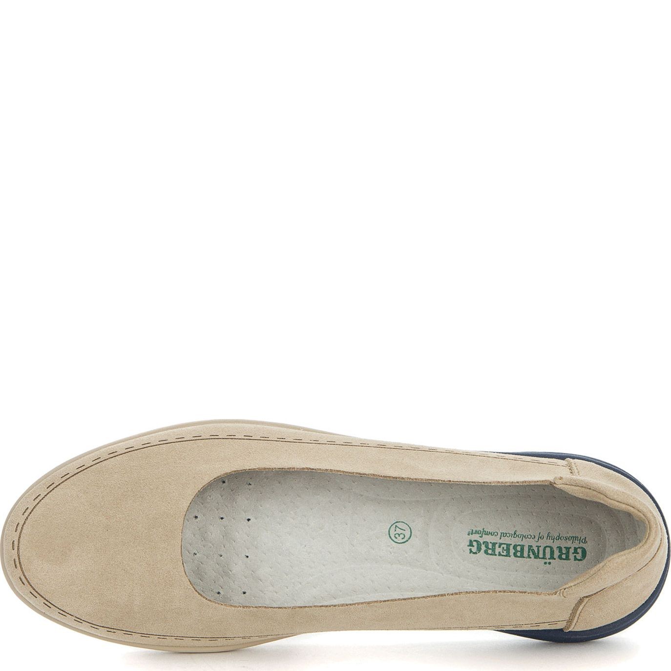 GRUNBERG Laisvalaikio bateliai moterims, Smėlio, LEISURE 4