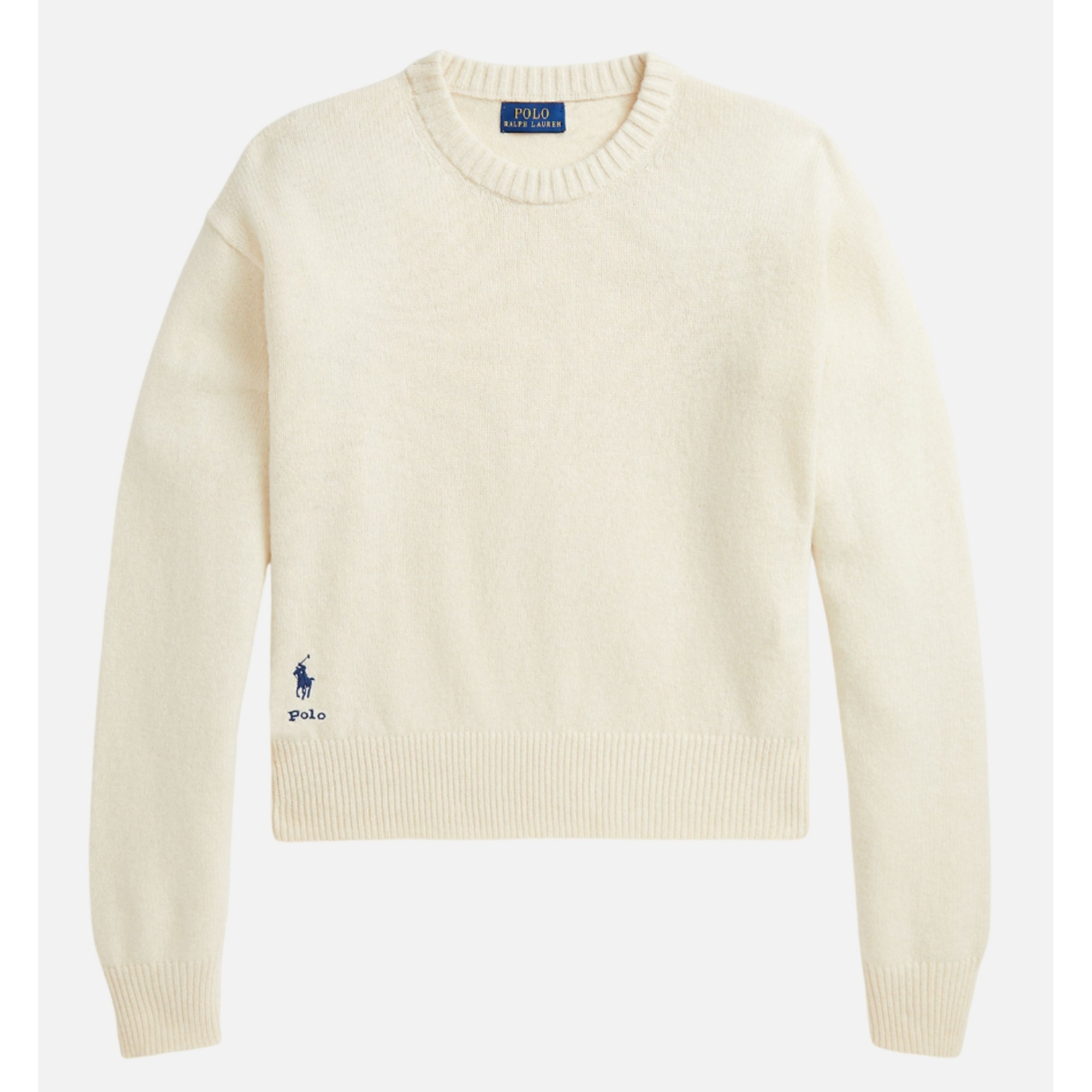POLO RALPH LAUREN Megztinis moterims, Smėlio, Long sleeve pullover 1