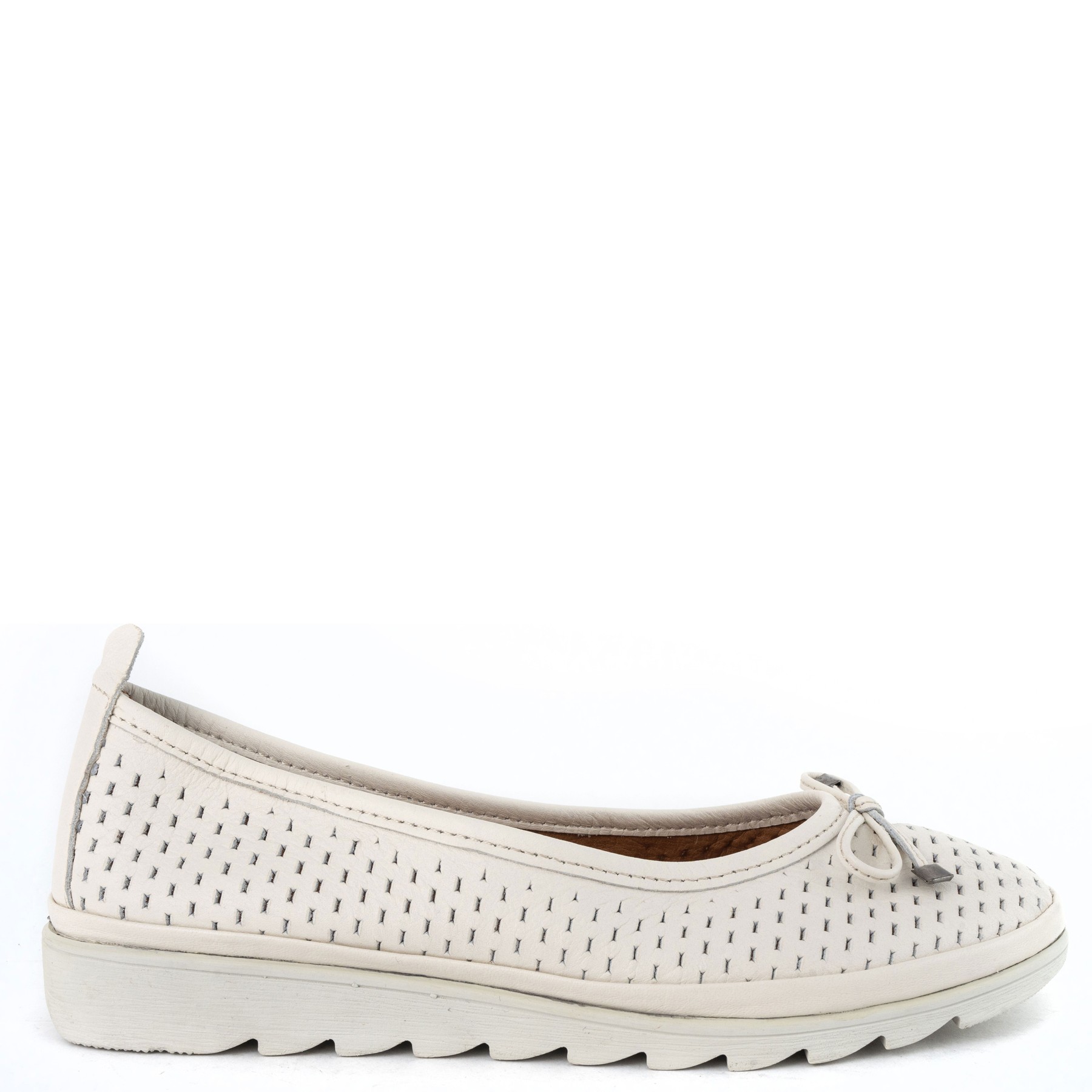 GRUNER SCHUHE Balerinos moterims, Balta, Ballerinas 2