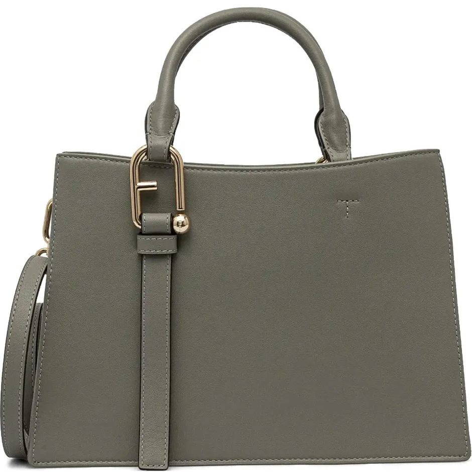 FURLA Pirkinių krepšys moterims, Žalia, Furla nuvola m tote 1