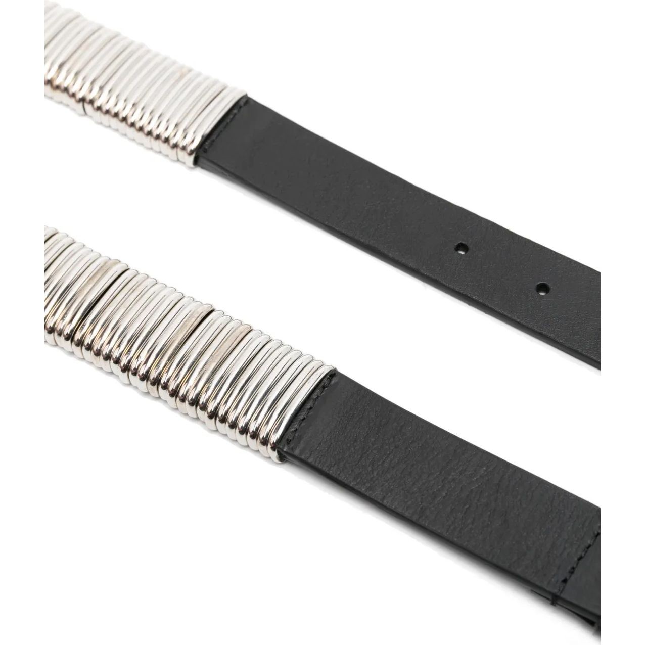 PINKO Diržas moterims, Juoda, Belt with metal loops 2