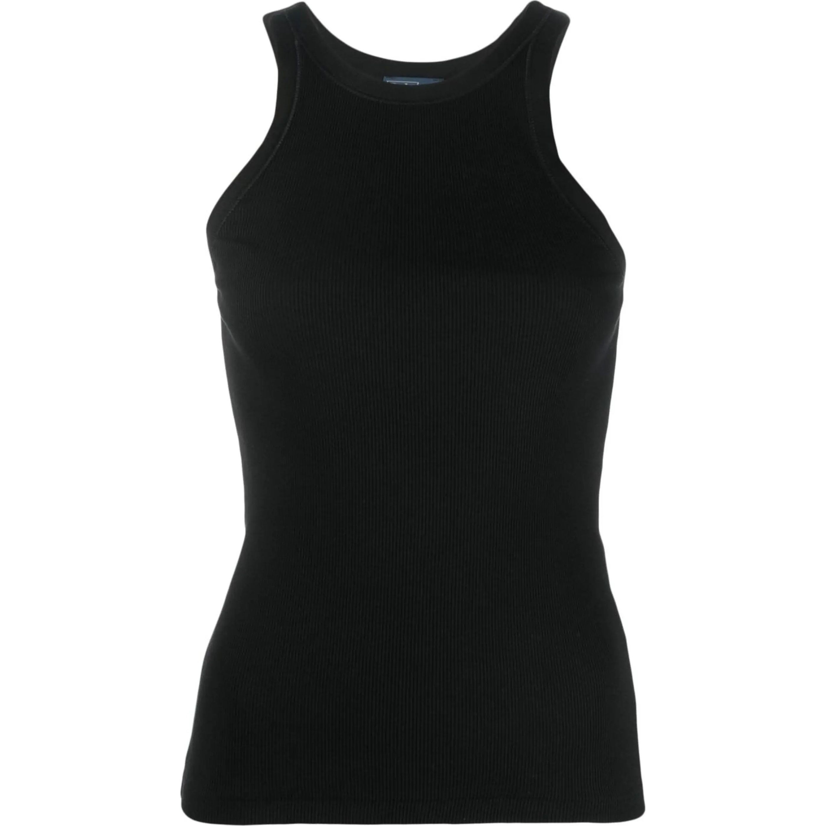 POLO RALPH LAUREN Marškiniai be rankovių moterims, Juoda, Rib tank top 1
