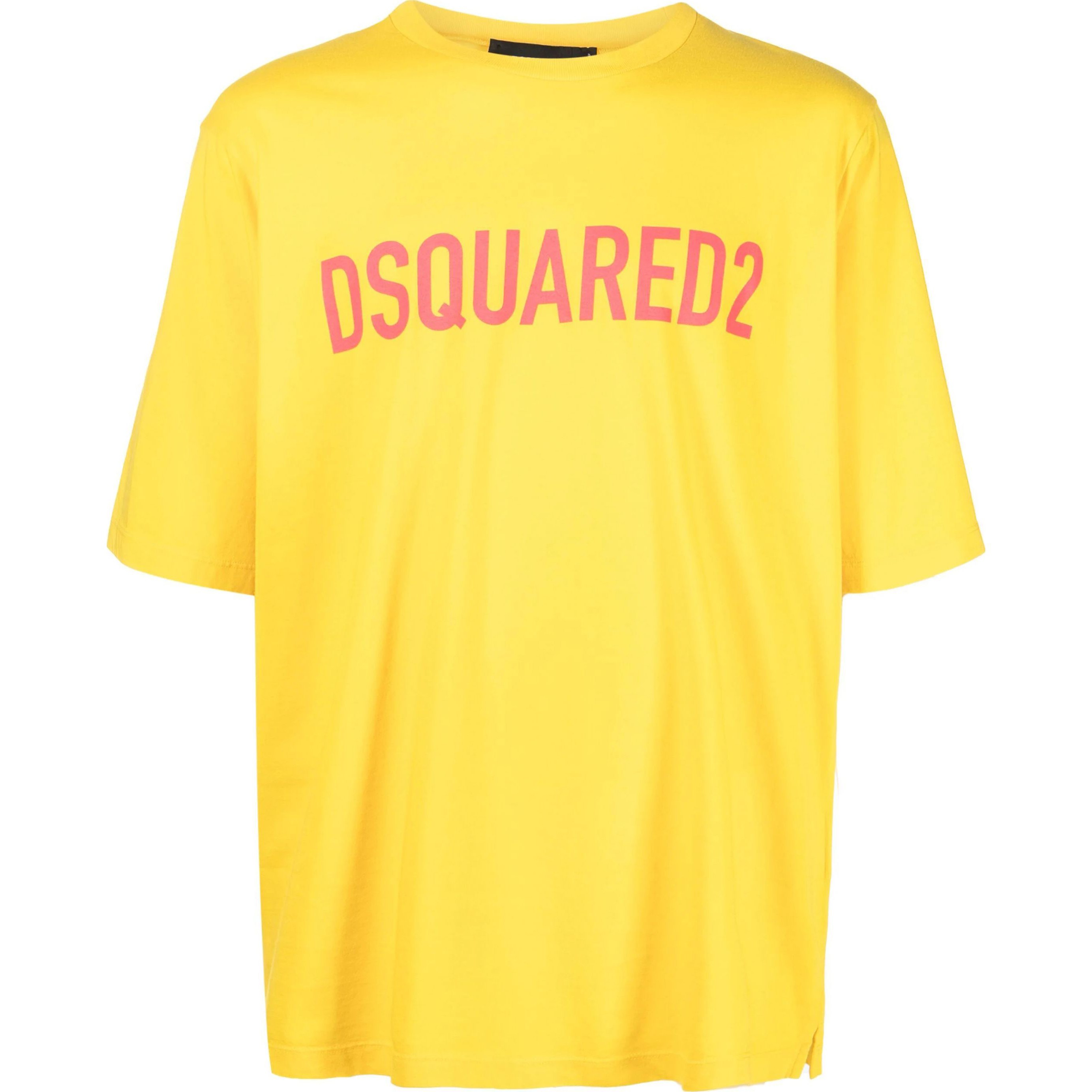DSQUARED2 Marškinėliai trump. rankovėmis vyrams, Geltona, Short sleeve t-shirt