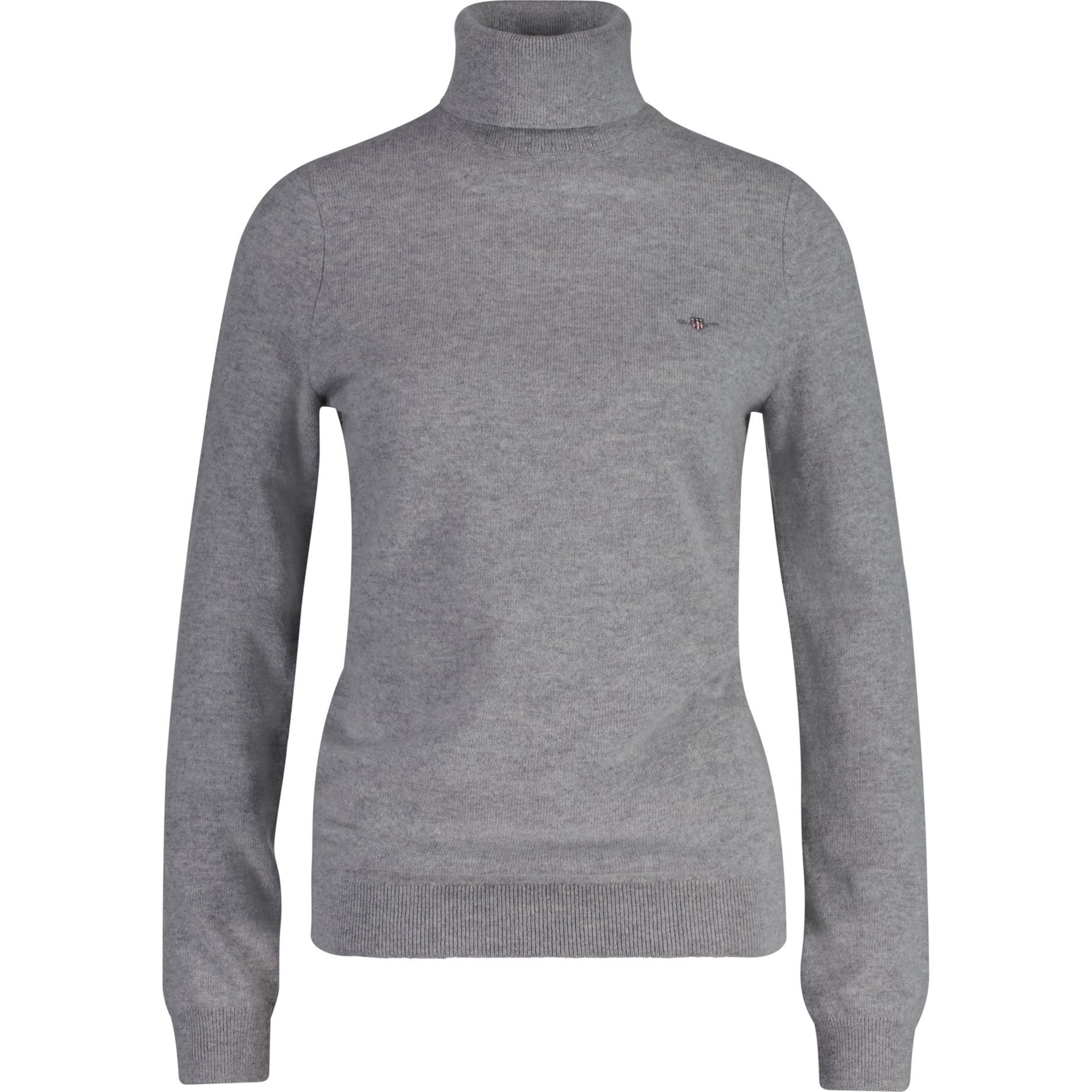 GANT Megztinis su kaklu moterims, Pilka, Extrafine lambswool turtleneck 1