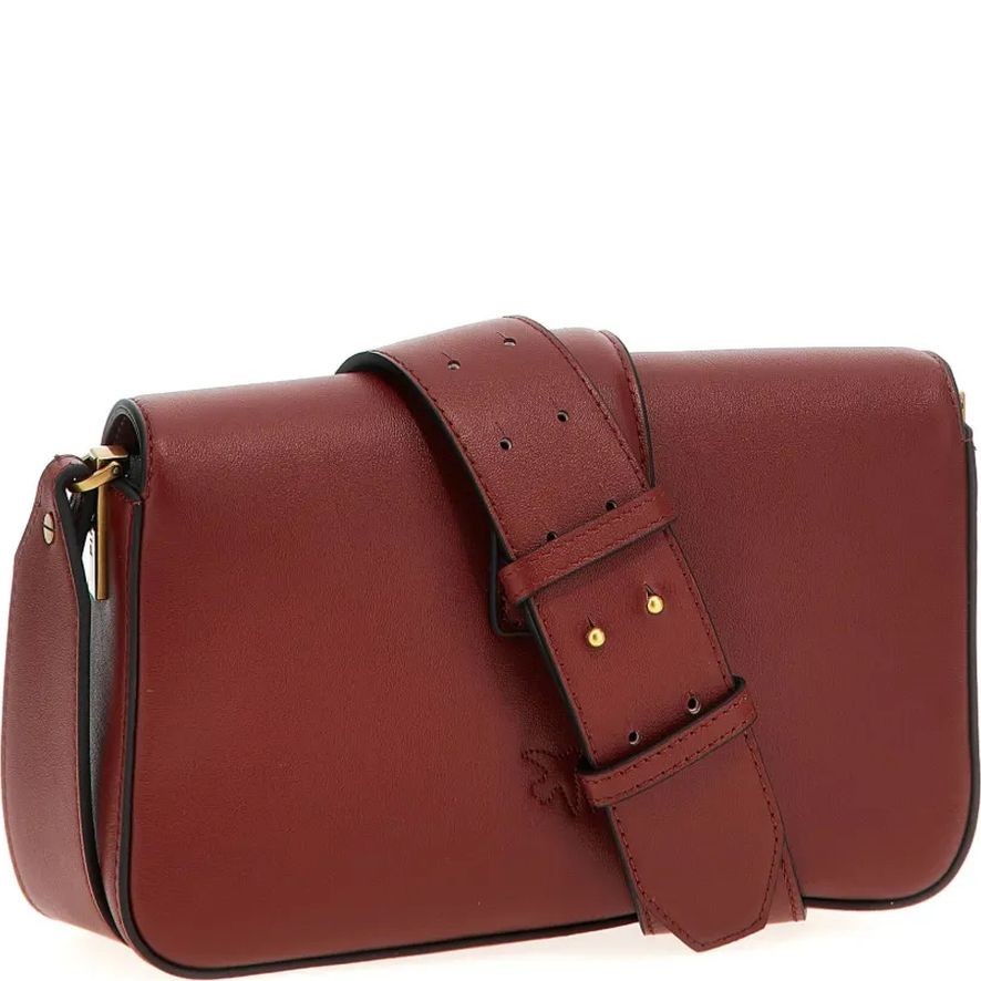 PINKO Rankinė per petį moterims, Ruda, Love one mini shoulder bag 2