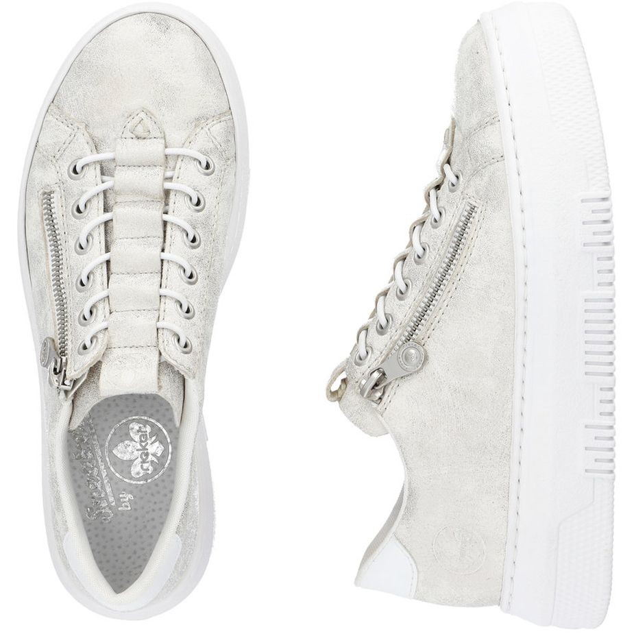 RIEKER Laisvalaikio bateliai moterims, Balta, LEISURE 11