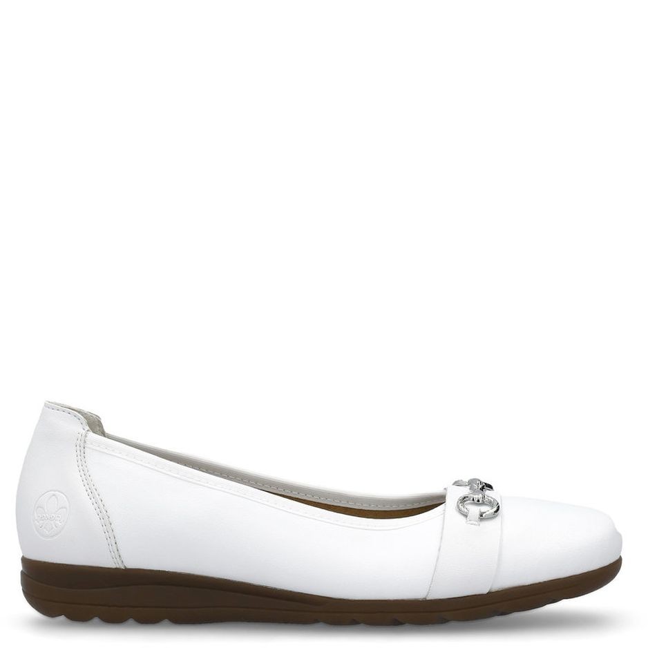 RIEKER Balerinos moterims, Balta, BALLERINAS 4