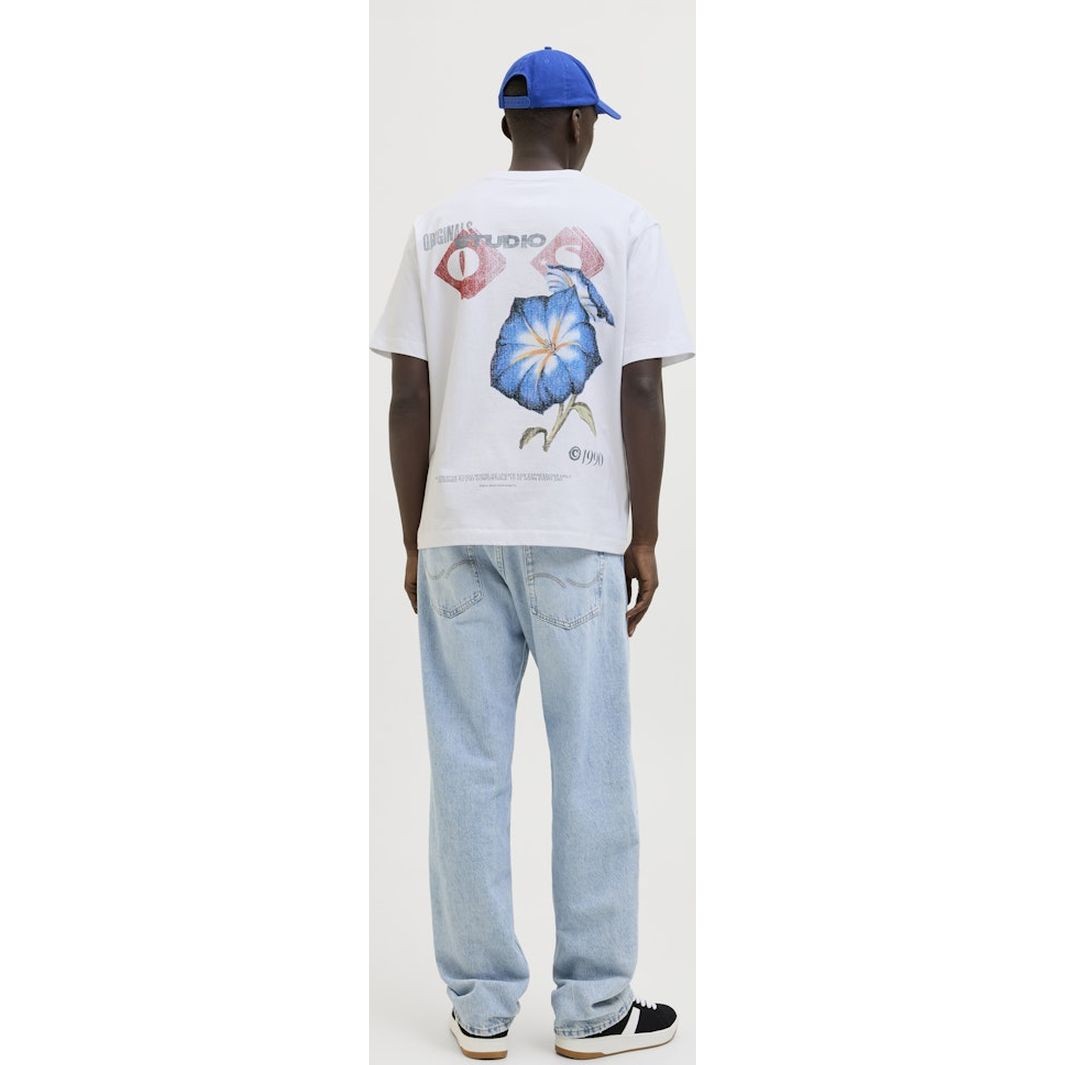 JACK & JONES Marškinėliai vyrams, Balta, Retiro back tee 5