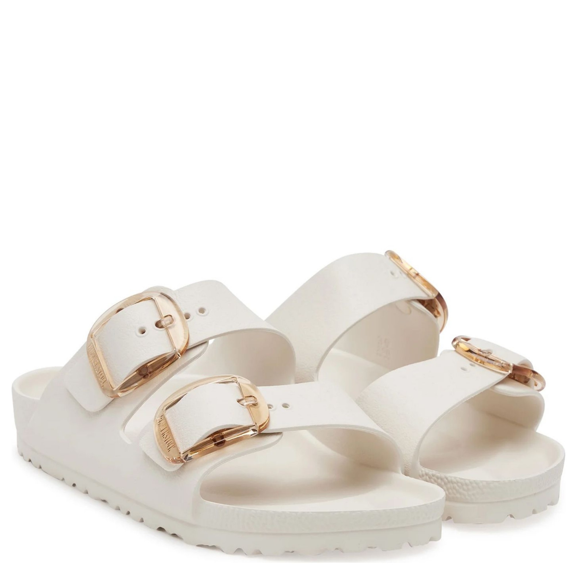 BIRKENSTOCK Šlepetės moterims, Balta, Arizona Big Buckle slippers 2