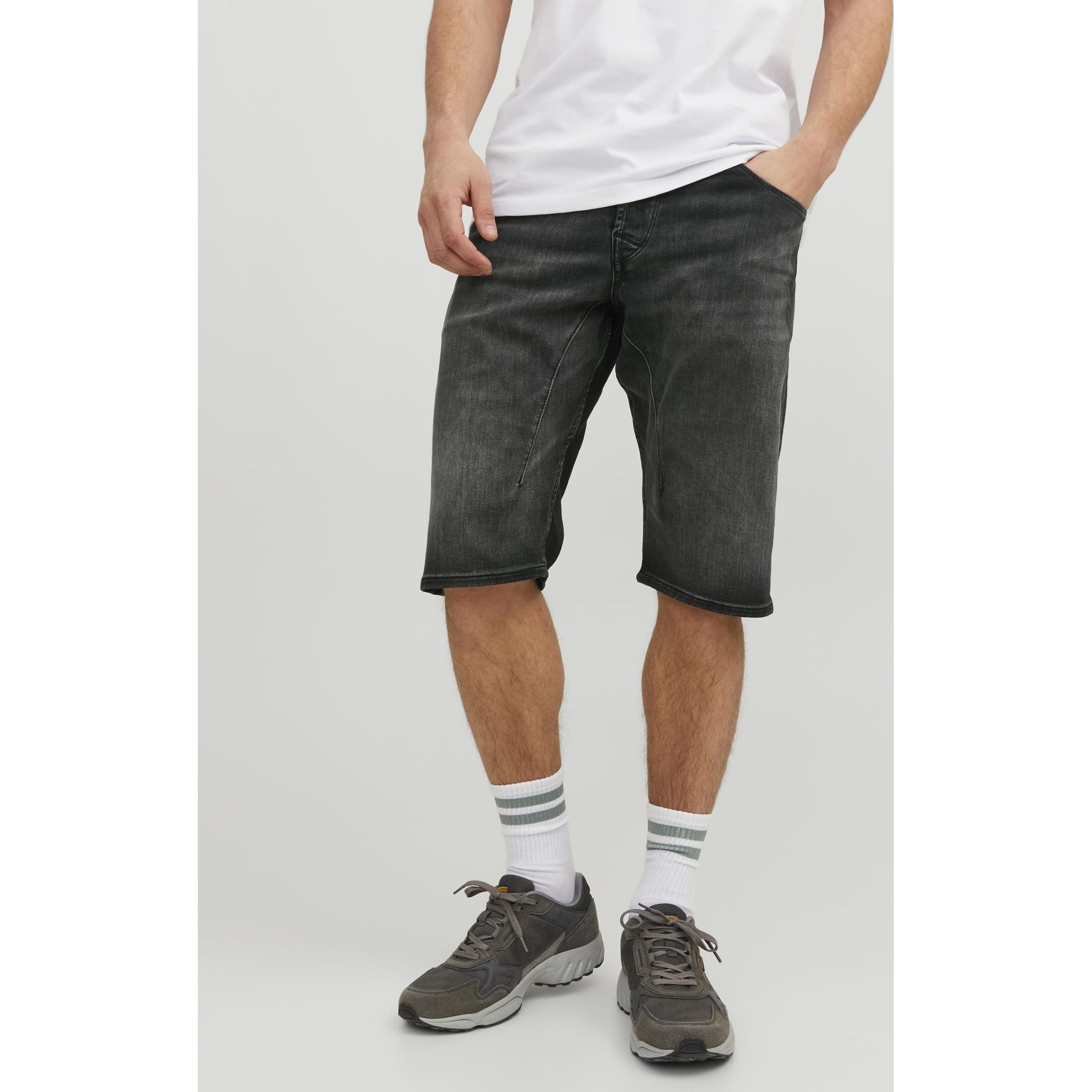 JACK & JONES Šortai vyrams, Juoda, JJISCALE JJLONG SHORTS 3