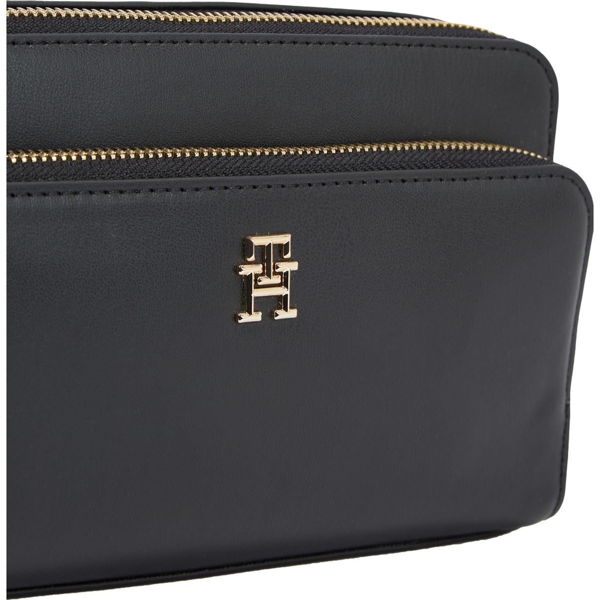 TOMMY HILFIGER Rankinė per petį moterims, Juoda, Iconic camera bag solid 3