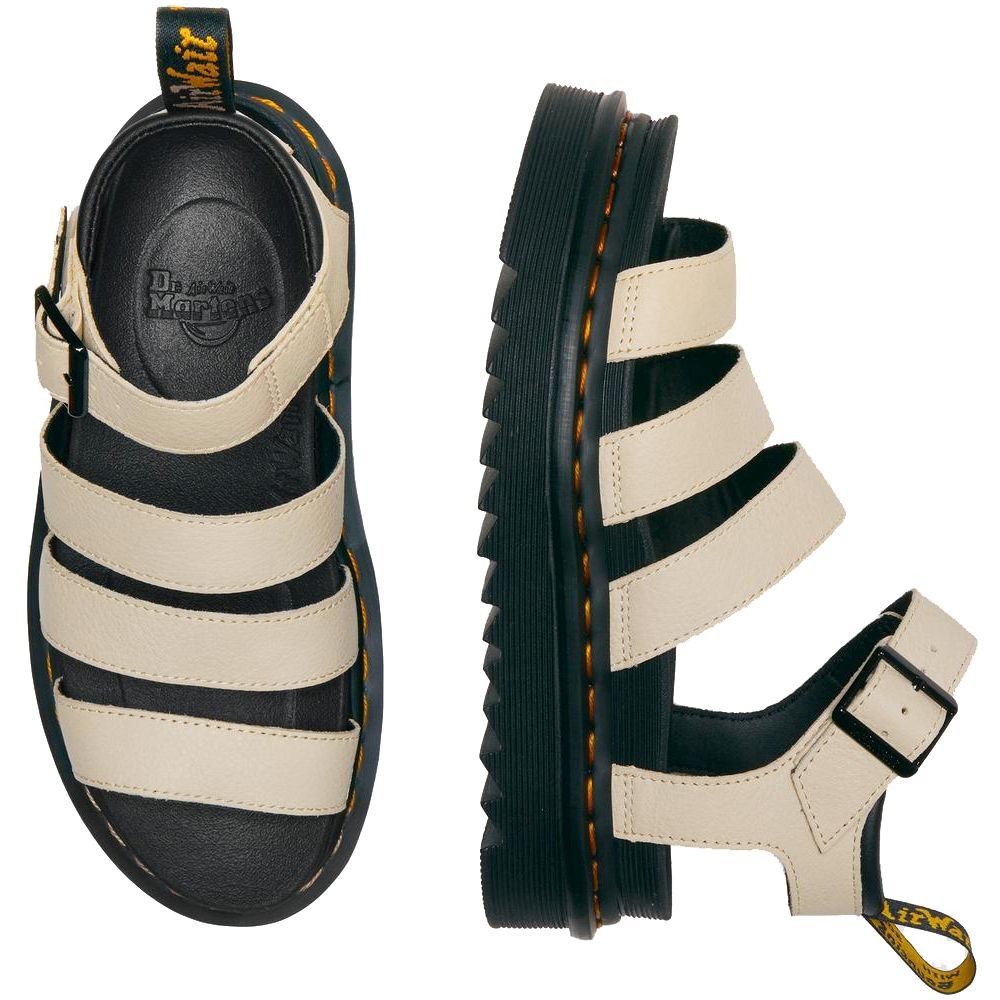 DR. MARTENS Basutės moterims, Smėlio, Blaire parchment pisa sandals 5