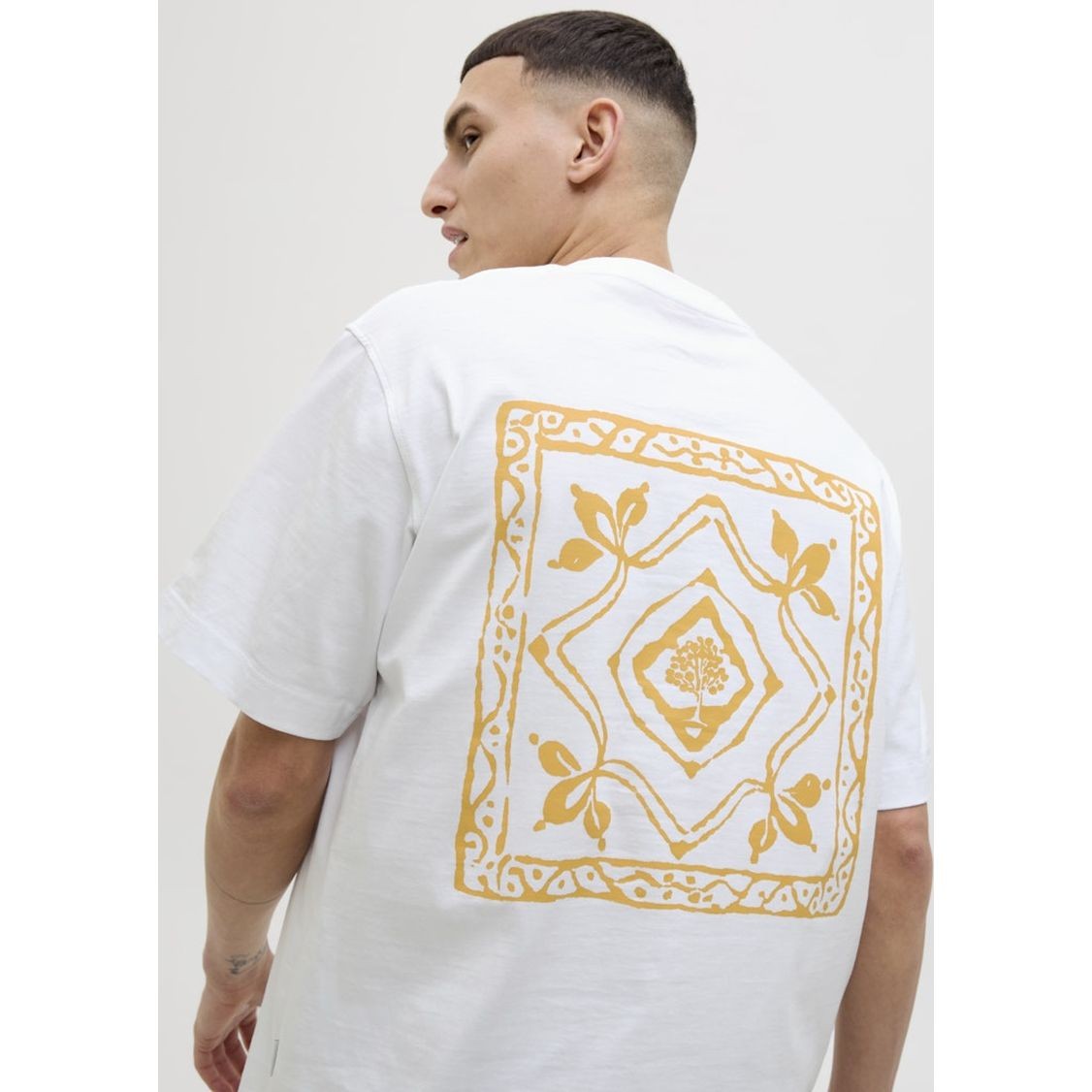 JACK & JONES Marškinėliai vyrams, Balta, Paros easter sketch tee 7