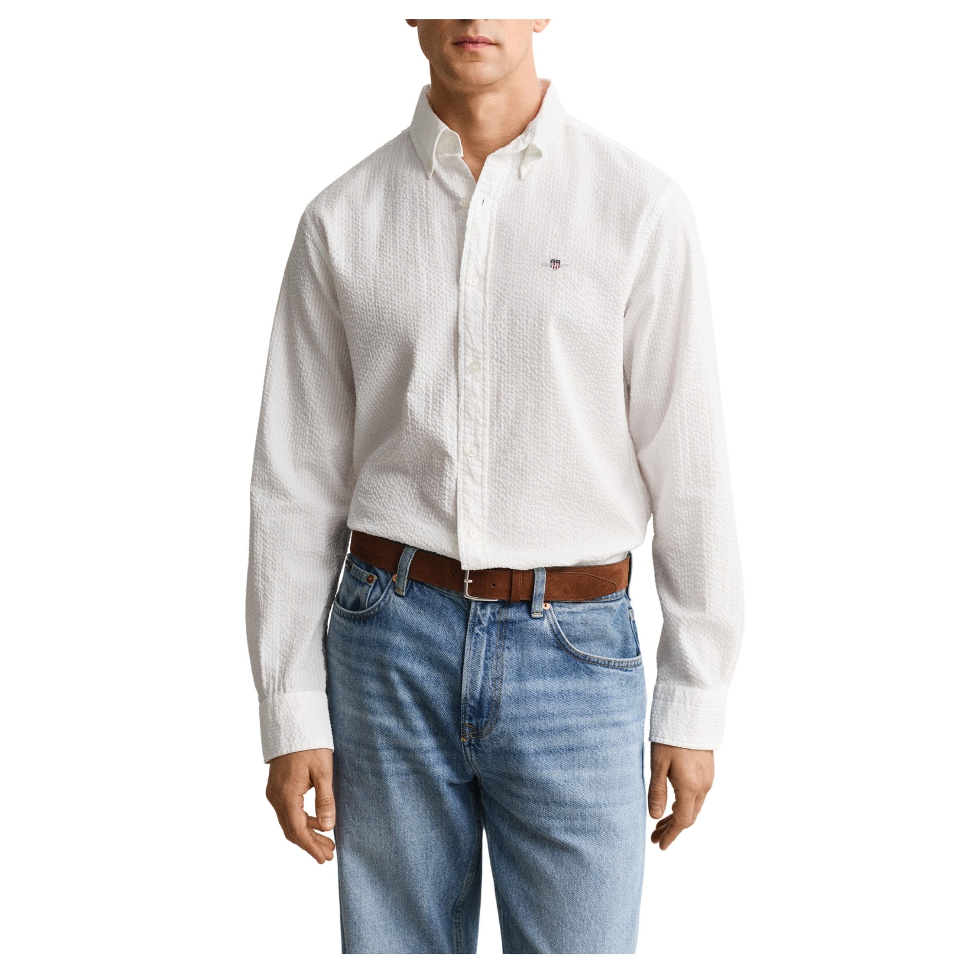 GANT Marškiniai ilgomis rankovėmis vyrams, Balta, 3260036-110 Shirts lon 2