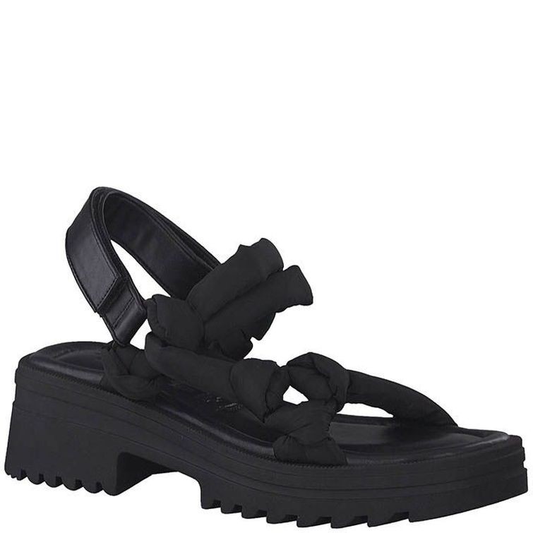 TAMARIS Basutės moterims, Juoda, SANDALS 1