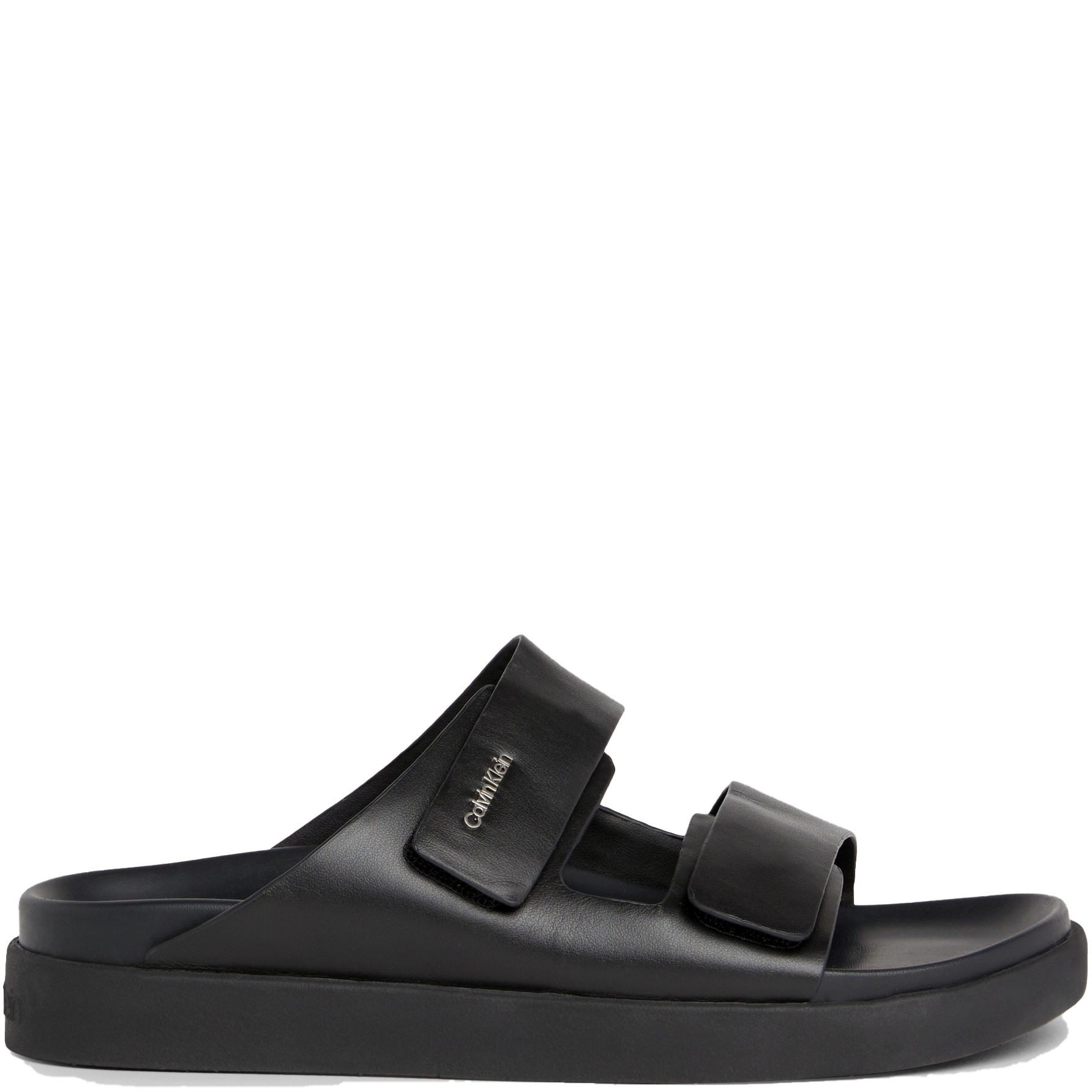 CALVIN KLEIN Guminės šlepetės moterims, Juoda, Flat slide 2