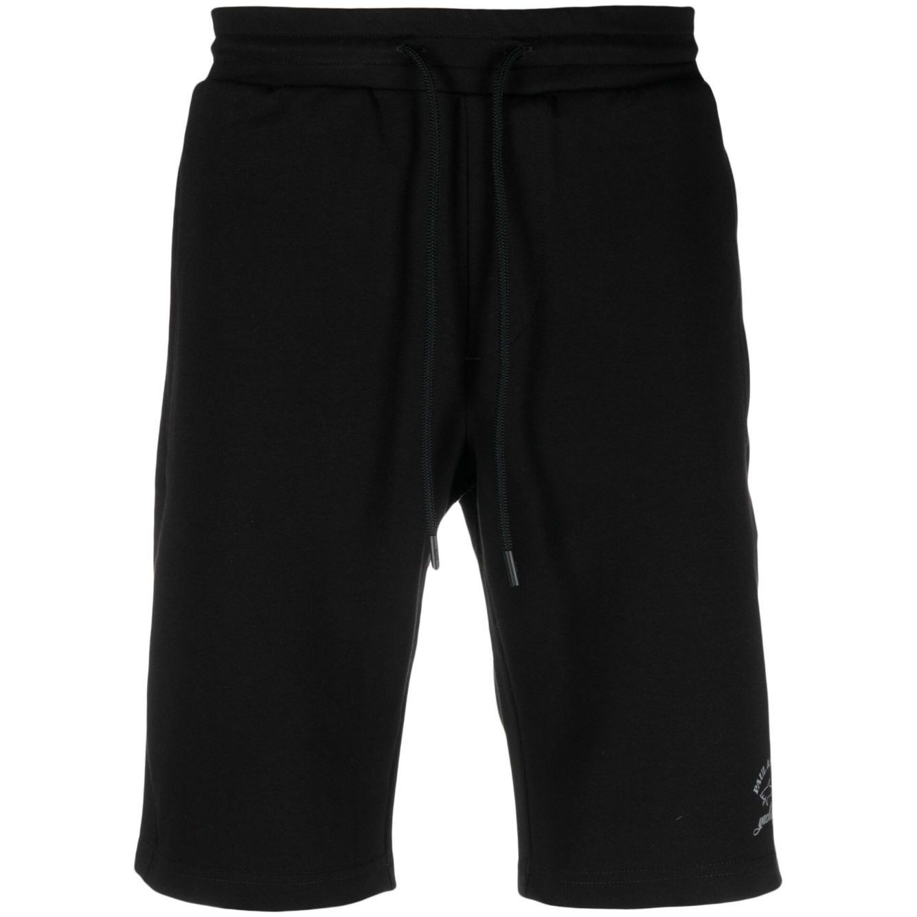 PAULNSHARK Šortai vyrams, Juoda, Cotton bermudas