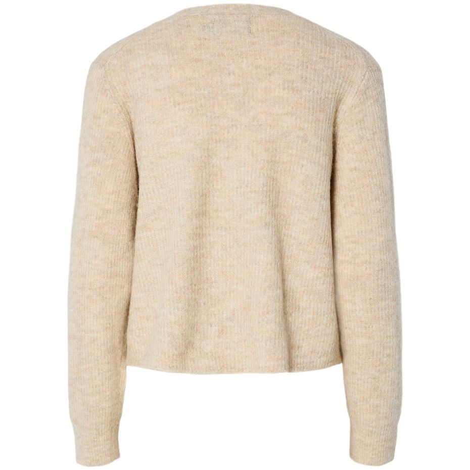 PIECES Kardiganas moterims, Balta, PCELLEN LS KNIT CARD 6