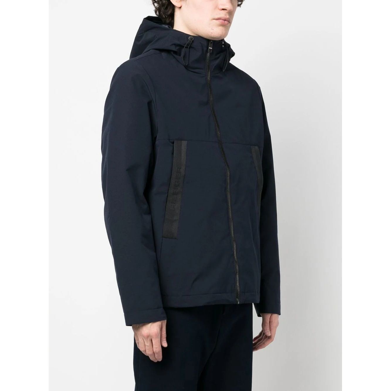 TOMMY HILFIGER Lengva striukė vyrams, Mėlyna, Tech essentials hooded jacket 3