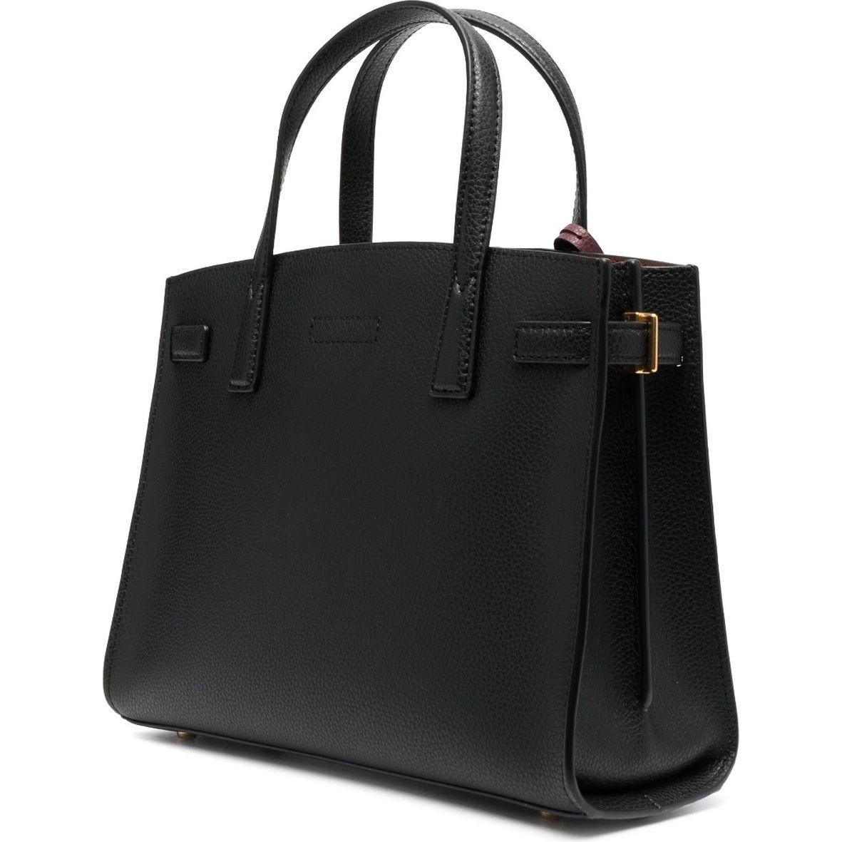 TORY BURCH Delninukė moterims, Juoda, Robinson pebbled small satchel 3