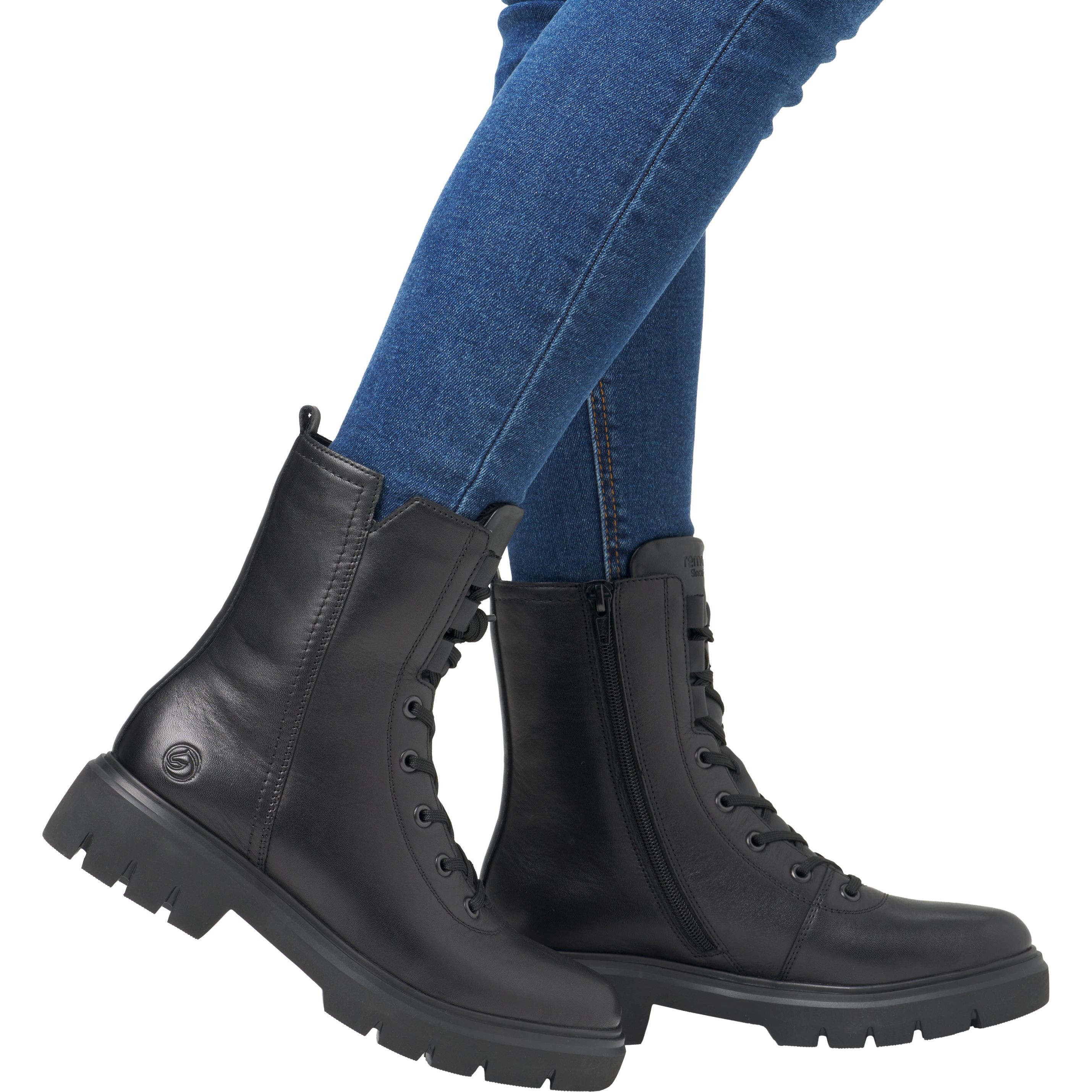 REMONTE Aulinukai moterims, Juoda, Ladies mid height boots 2