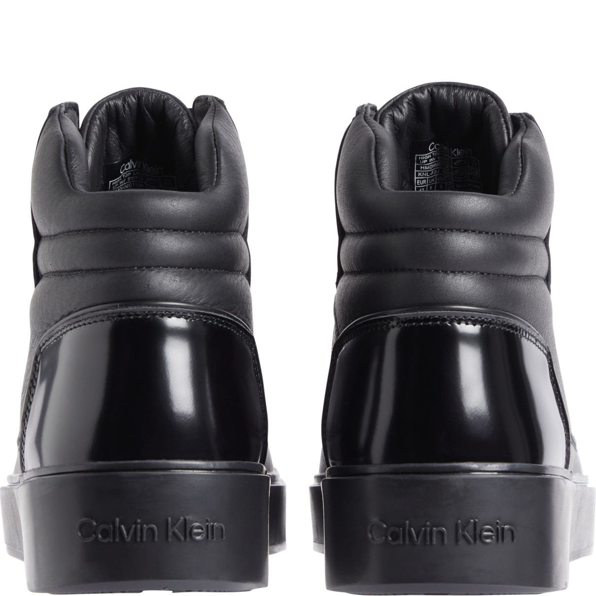 CALVIN KLEIN Aulinukai vyrams, Juoda, High top lace up booties 4