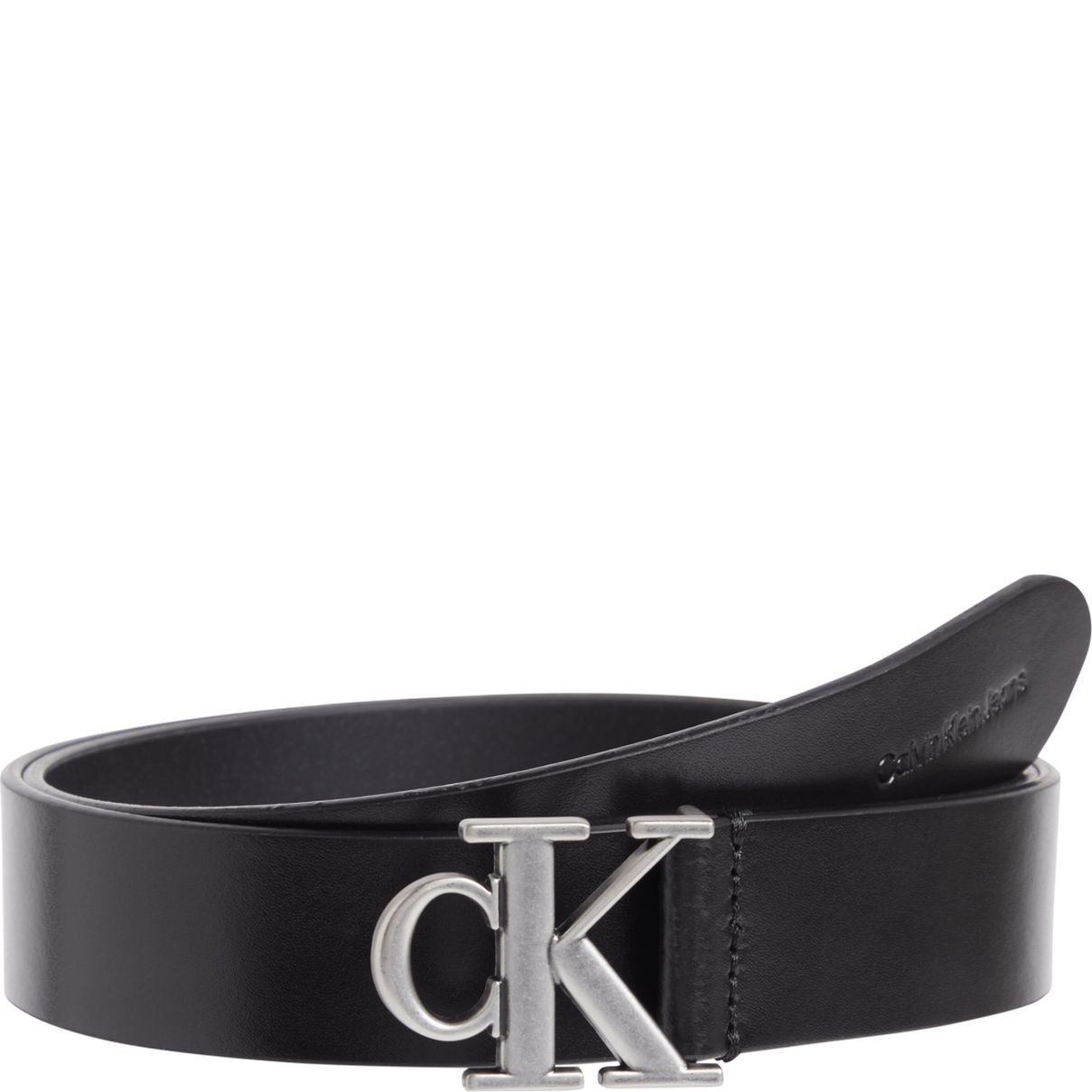 CALVIN KLEIN JEANS Diržas moterims, Juoda, Round mono belt 30mm