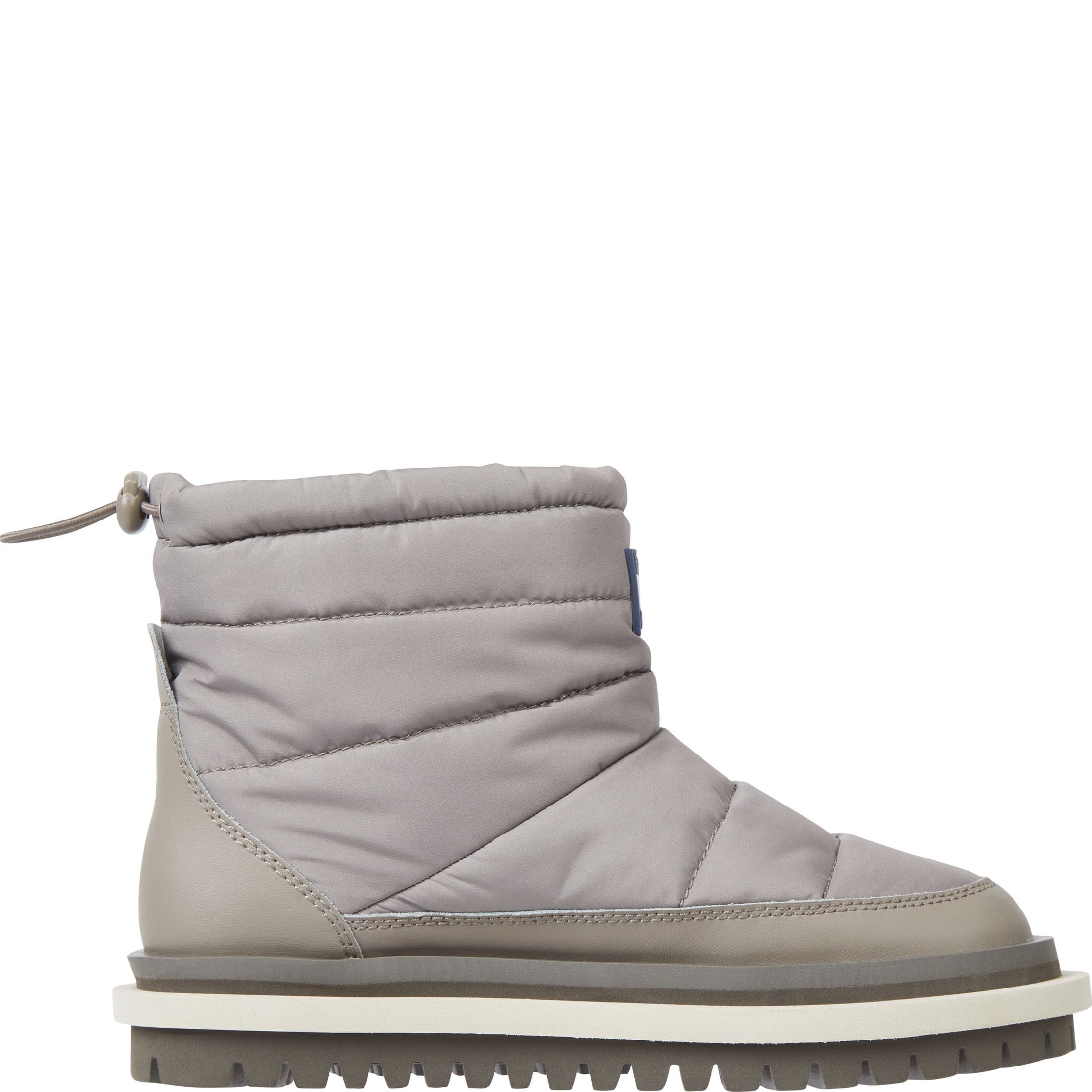 TOMMY JEANS Pašiltinti aulinukai moterims, Smėlio, Padded flat boot 4