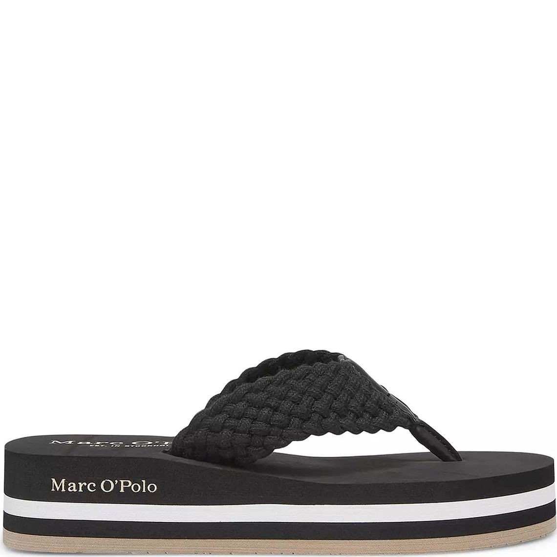 MARC O'POLO Šlepetės moterims, Juoda, Mod.Dora3D 2