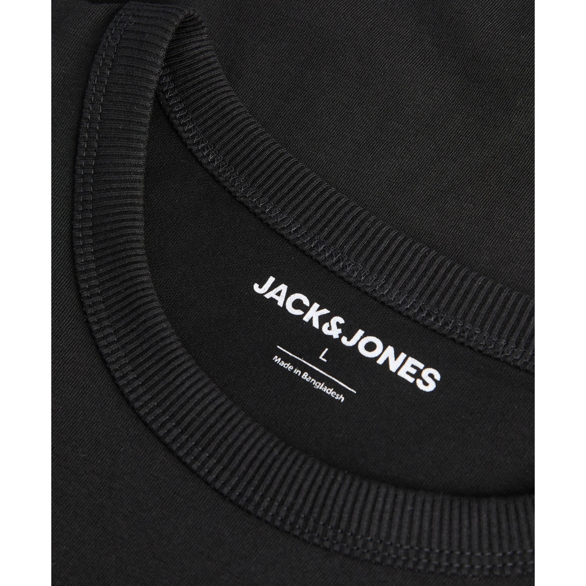 JACK & JONES Marškinėliai vyrams, Juoda, College logo ss 4