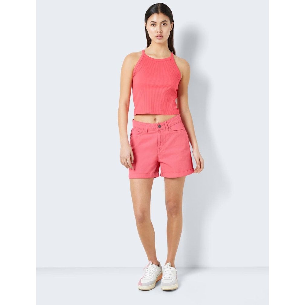 NOISY MAY Šortai moterims, Rožinė, NMSMILEY NW SHORTS CL 4